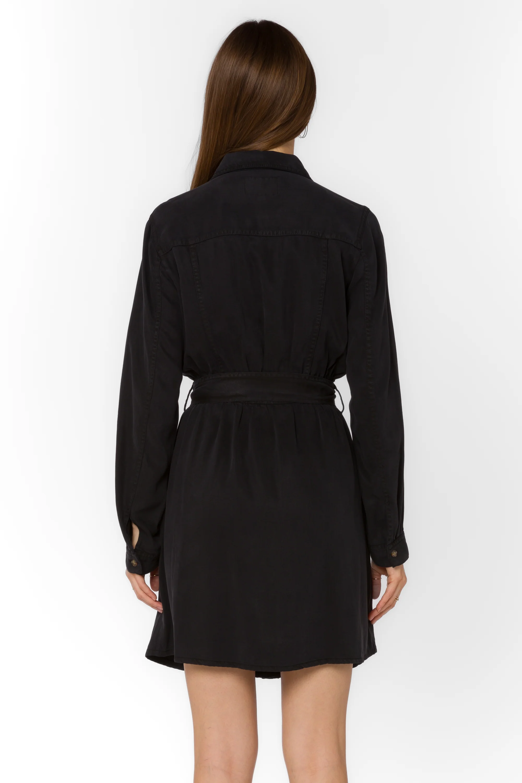 Deena Washed Black Dress