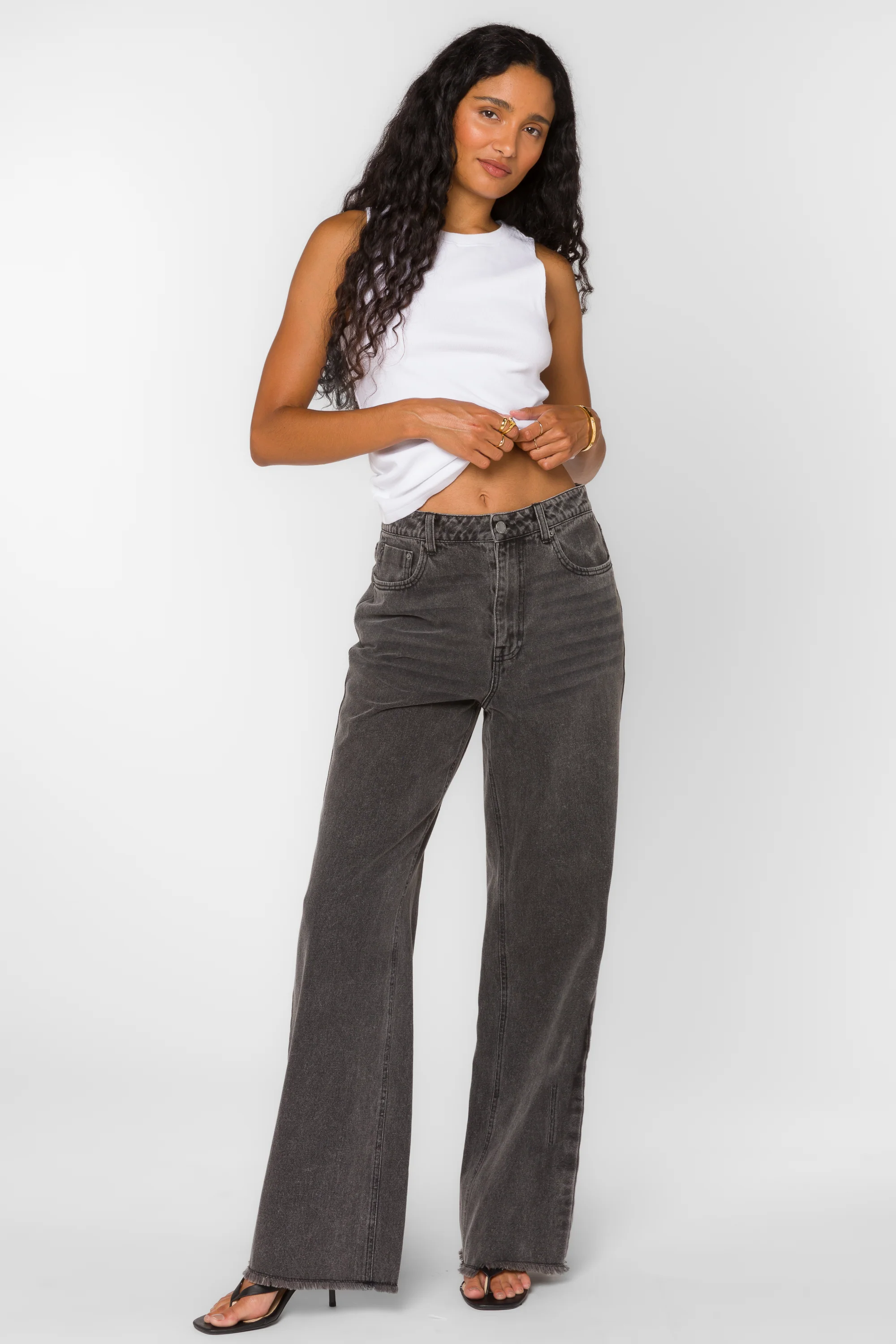 Nakita Grey Rinse Jeans