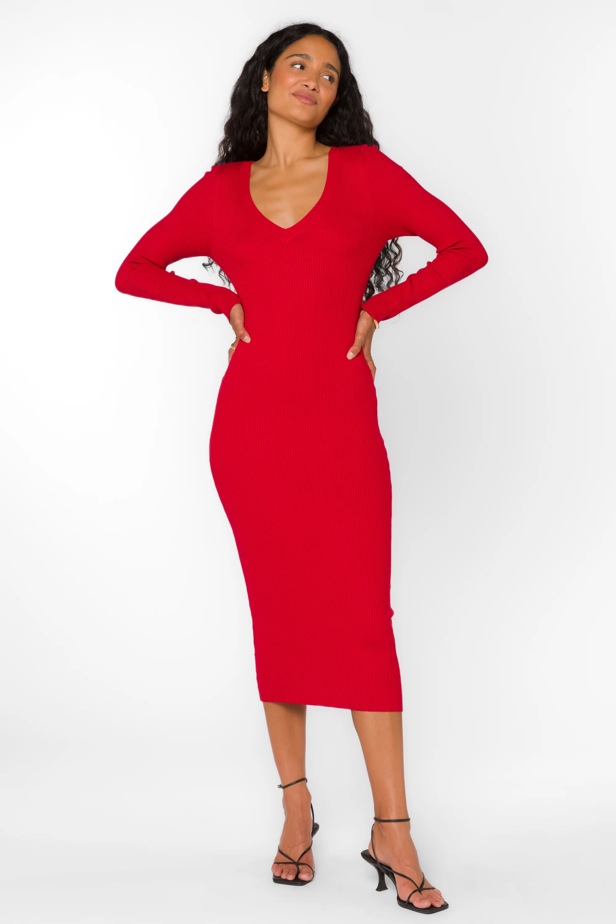 Rasha Red Pepper Dress