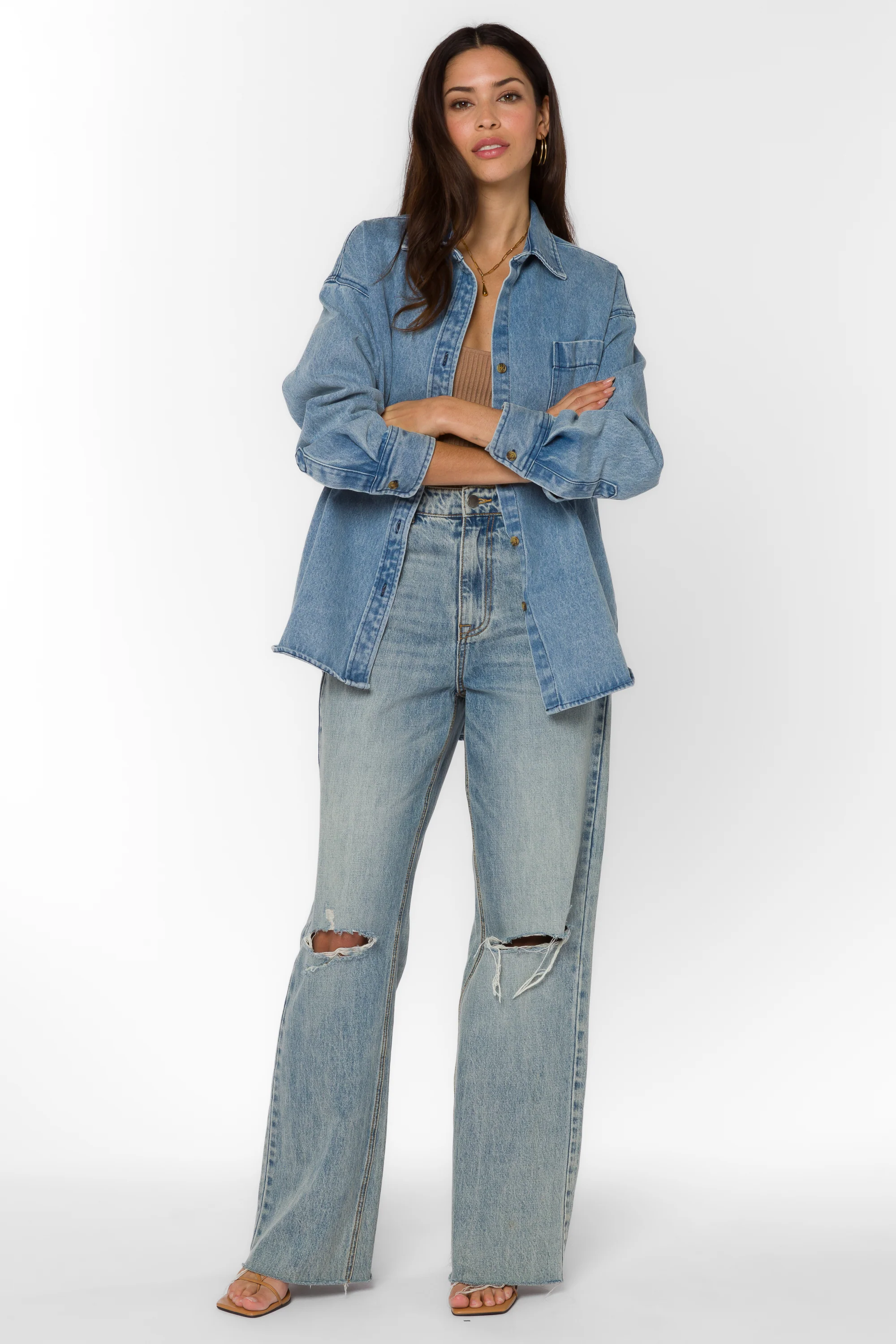 Roger Uptown Blue Shirt Jacket