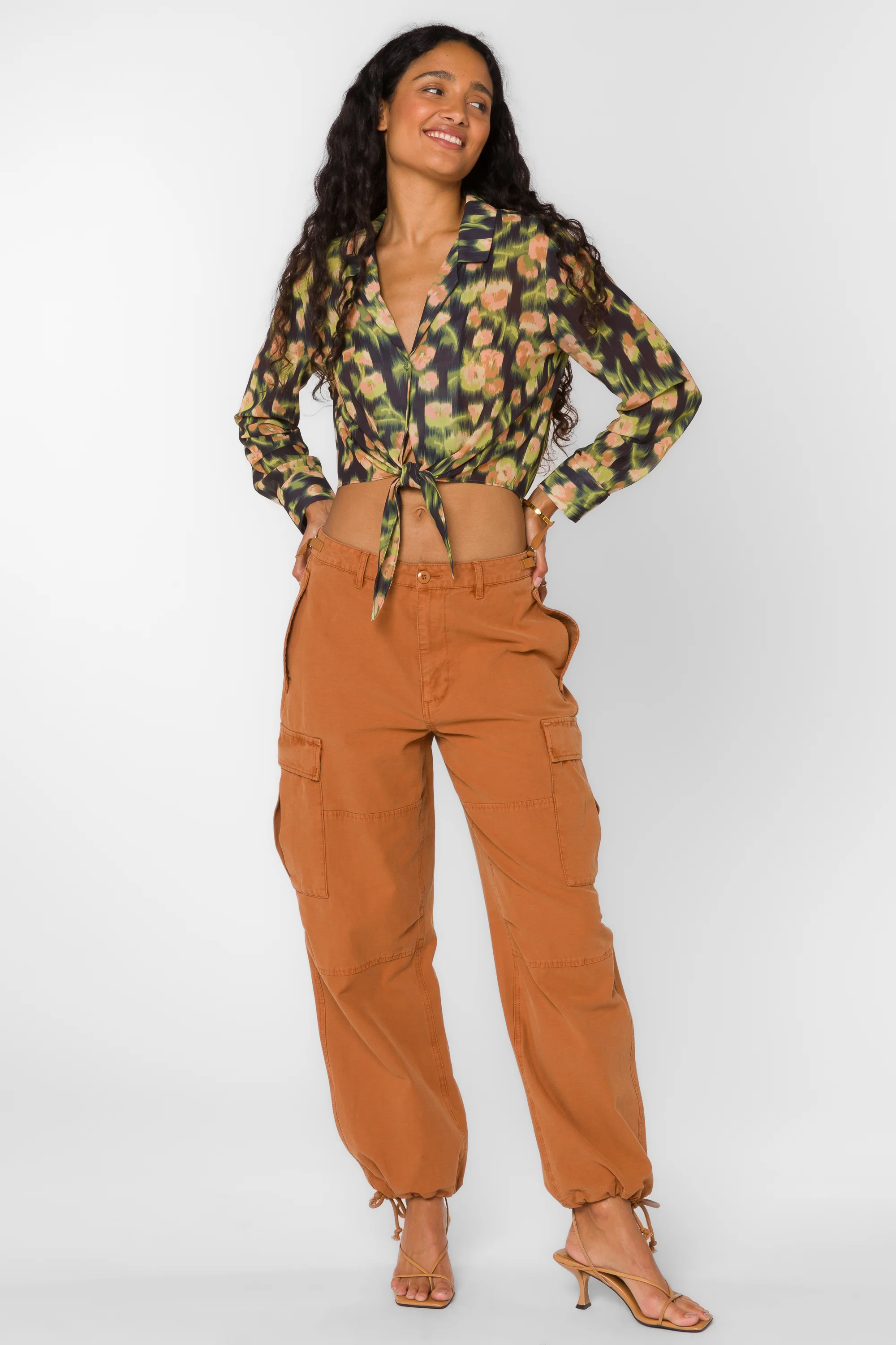 Joyce Blurred Floral Blouse