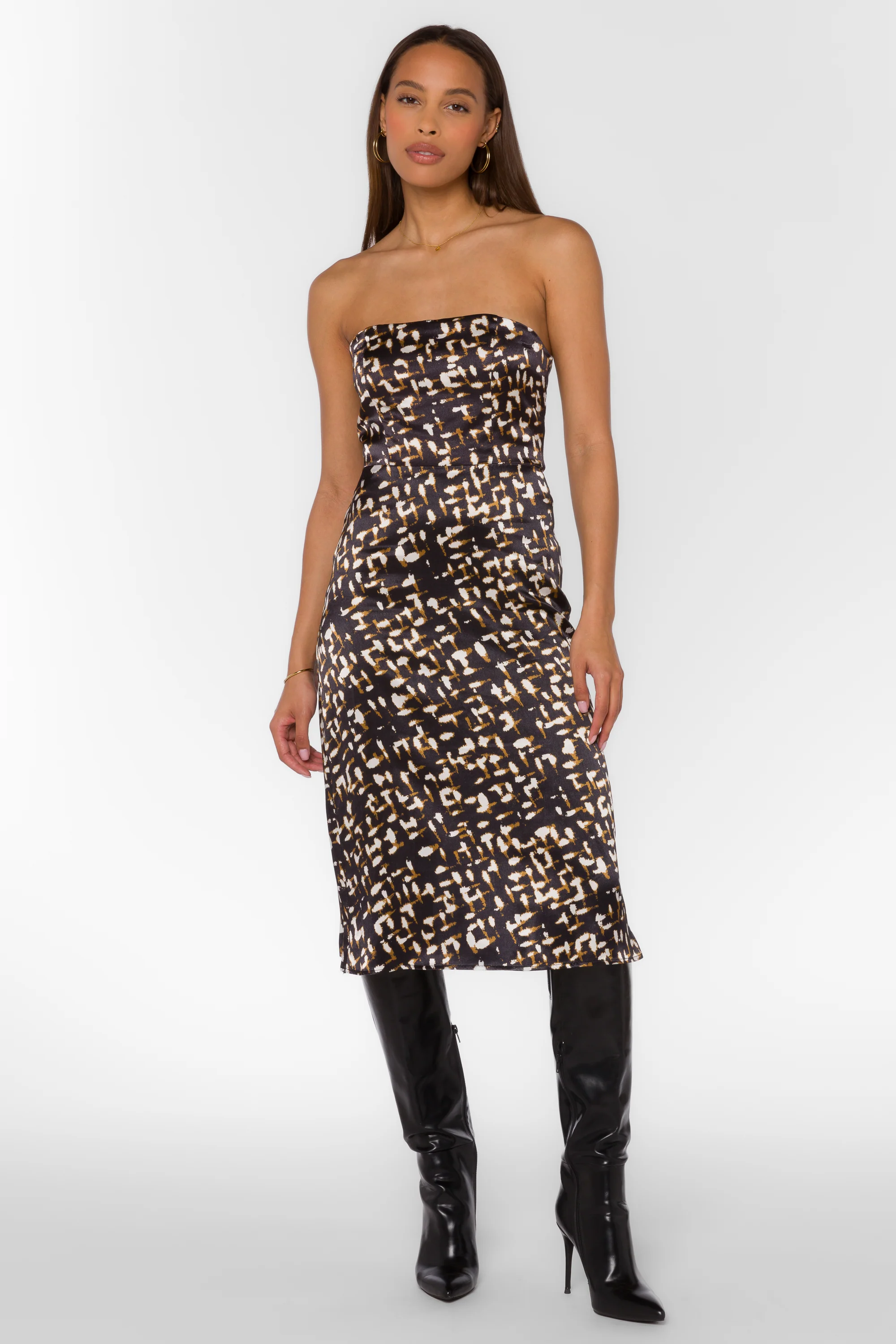 Tobias Black Abstract Geo Dress