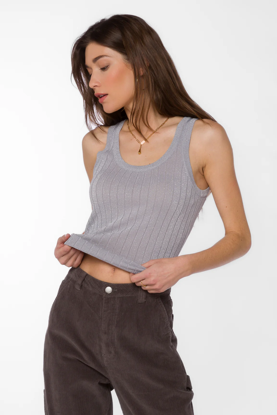 Caryn Grey Tank