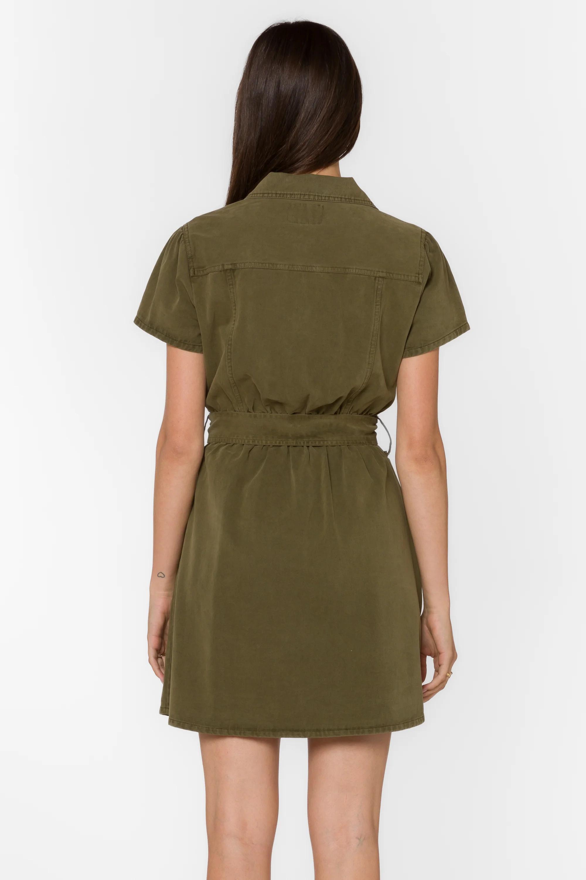 Fonda Army Green Dress