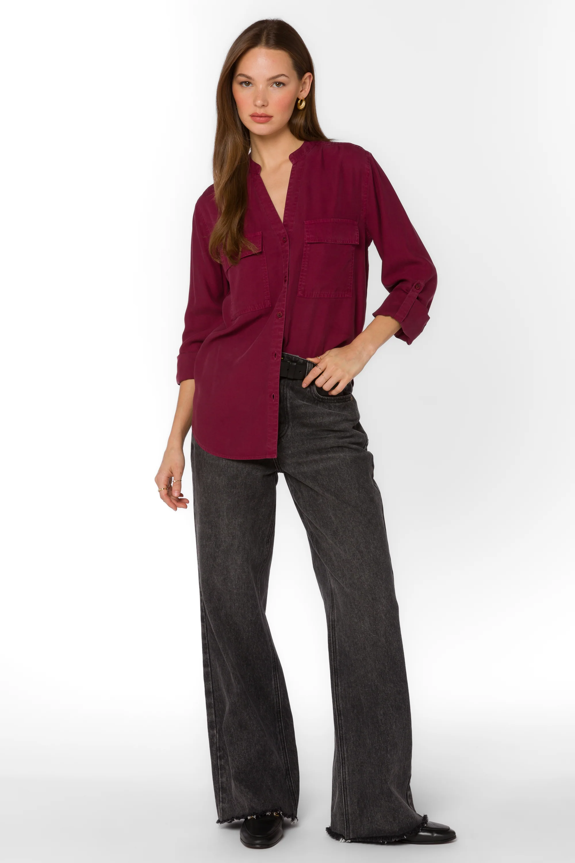 Addilyn Red Sangria Shirt