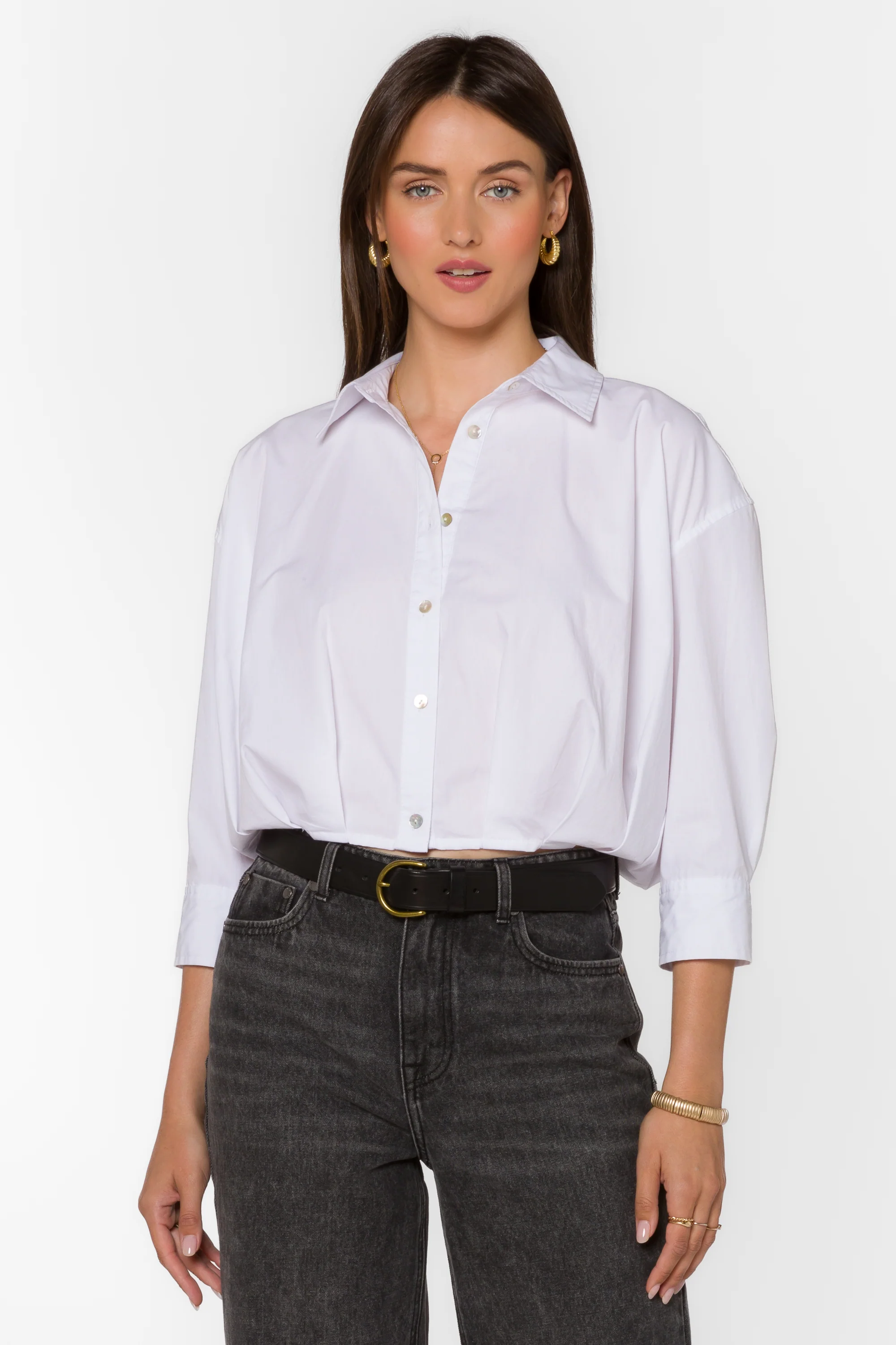 Poppy Optic White Top