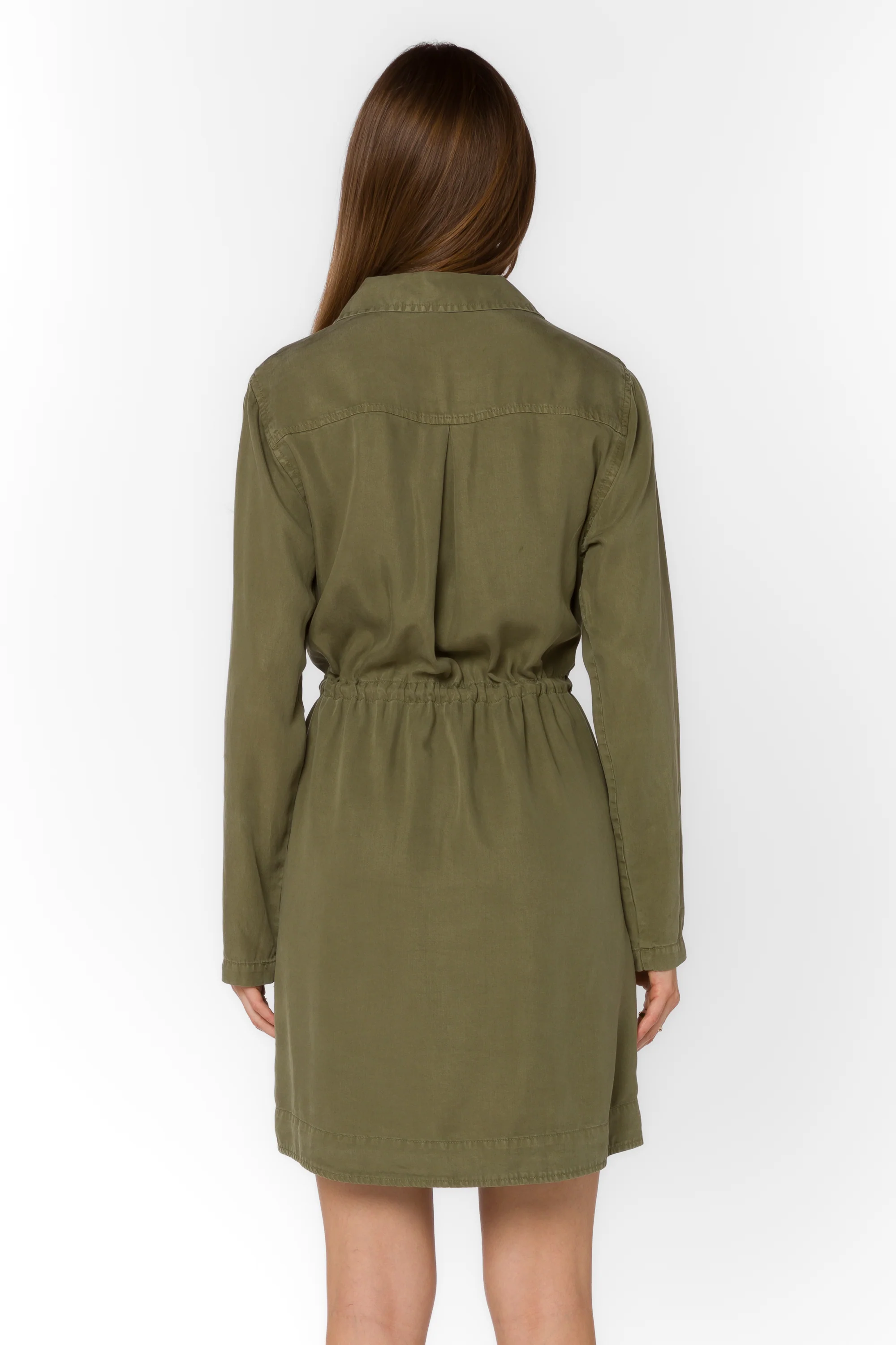 Lois Burnt Olive Dress