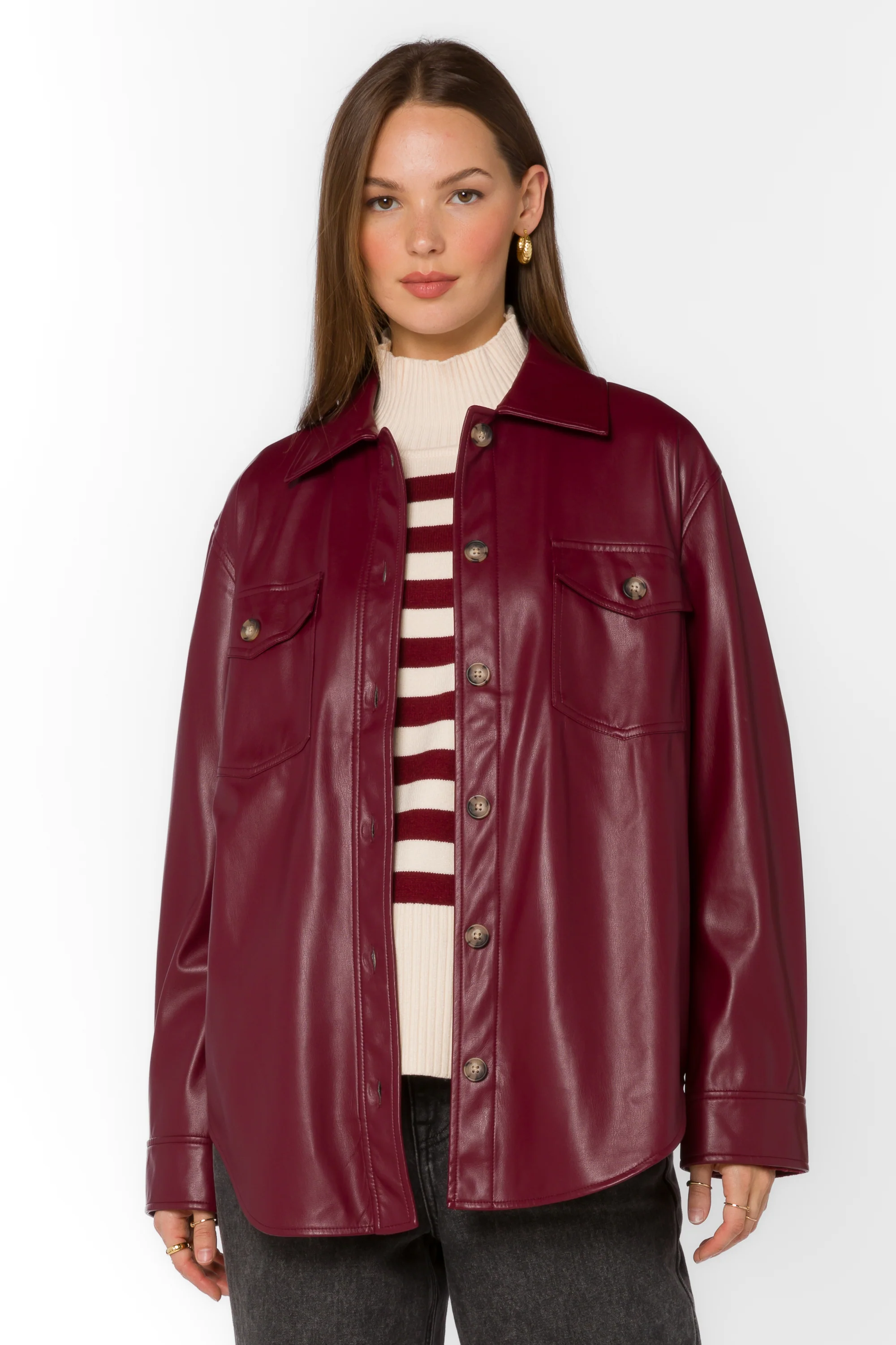 Eleanor Red Sangria Jacket