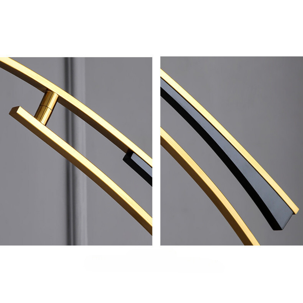 Modern Minimalist Arch Floor Lamp Golden Base