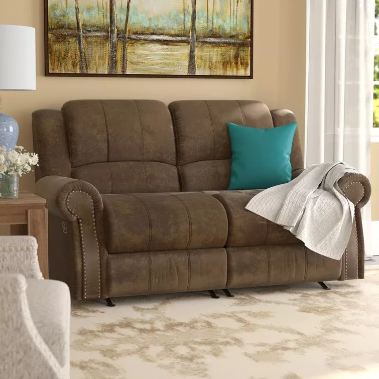 CHAMLEE 67'' ROUND ARM RECLINING LOVESEAT