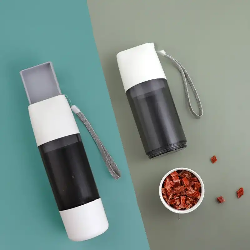 350ml Portable Pet Water Bottle With Food Bowl