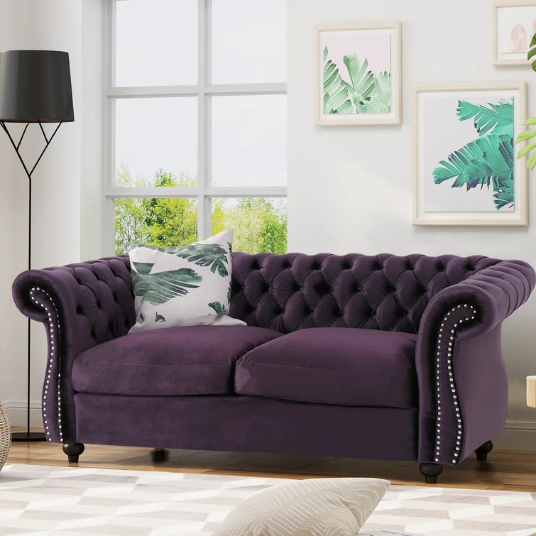 Pasillas 61.75'' Rolled Arm Modular Loveseat