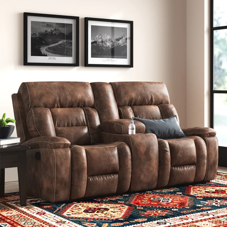 Pledger 75'' Pillow Top Arm Reclining Loveseat