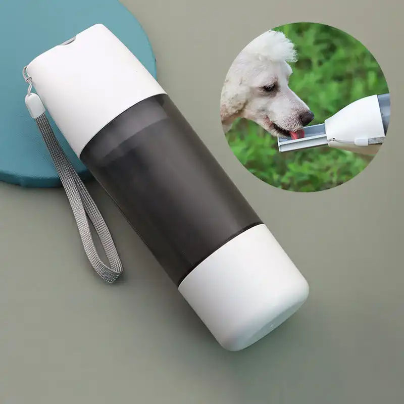 350ml Portable Pet Water Bottle With Food Bowl