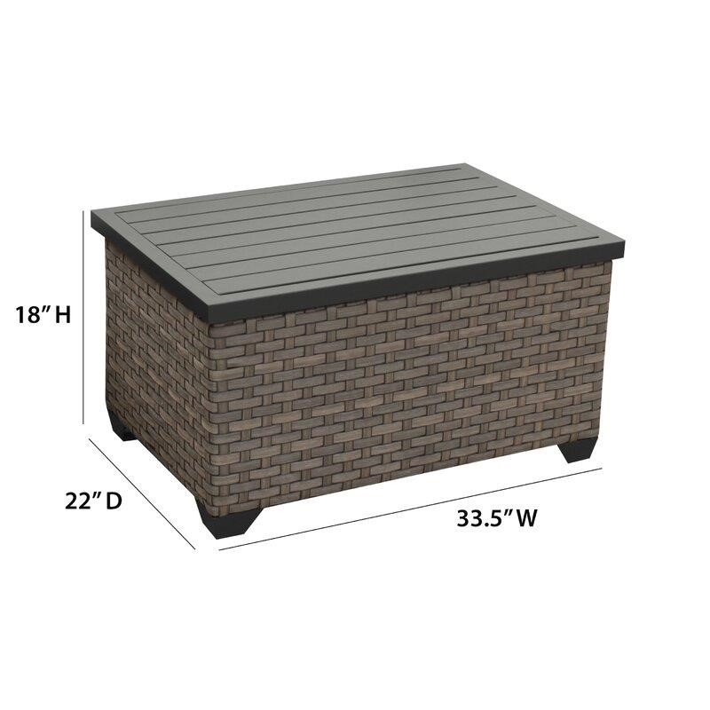 Rochford Wicker/Rattan 4 - Person Seating Group with Cushions