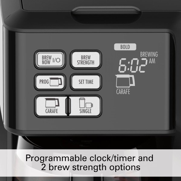 Hamilton Beach FlexBrew Trio Coffee Maker, Single Serve, Black and Silver, Model 49954