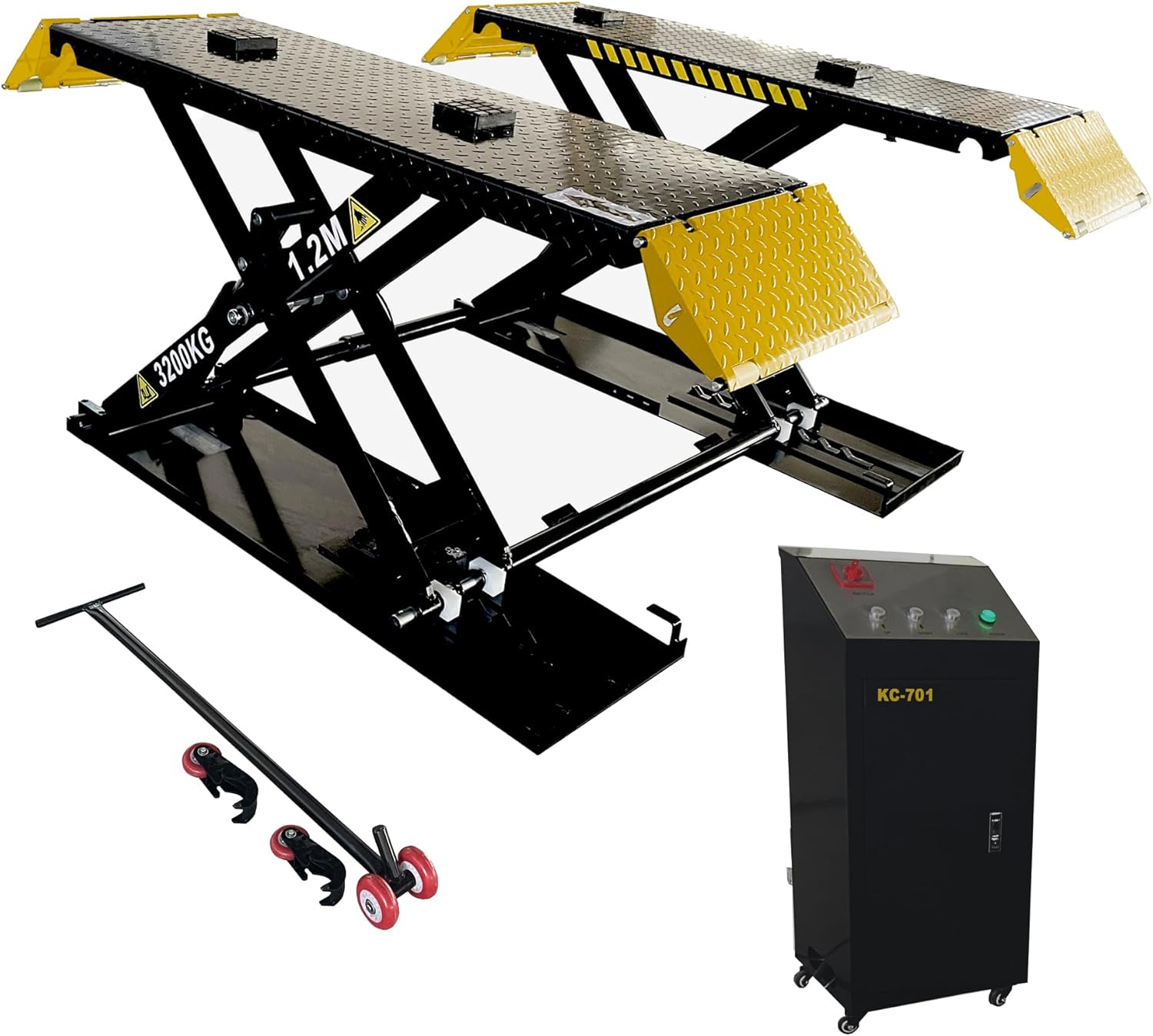 Last chance | Lift 8000 LBS 2.2KW Scissor Lift Mid Rise Electric Release Auto Lift 110V/1HP Max Lifting Height 47