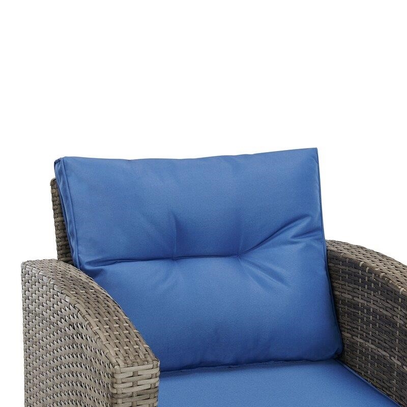 Andreau 6 Piece Rattan Sofa Seating Group with Cushions