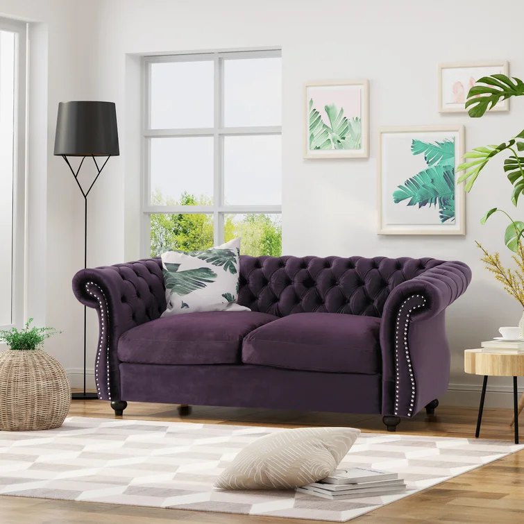 Pasillas 61.75'' Rolled Arm Modular Loveseat