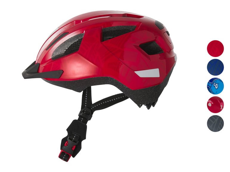 CRIVIT Kinder-Fahrradhelm, mit abnehmbarem Rücklicht