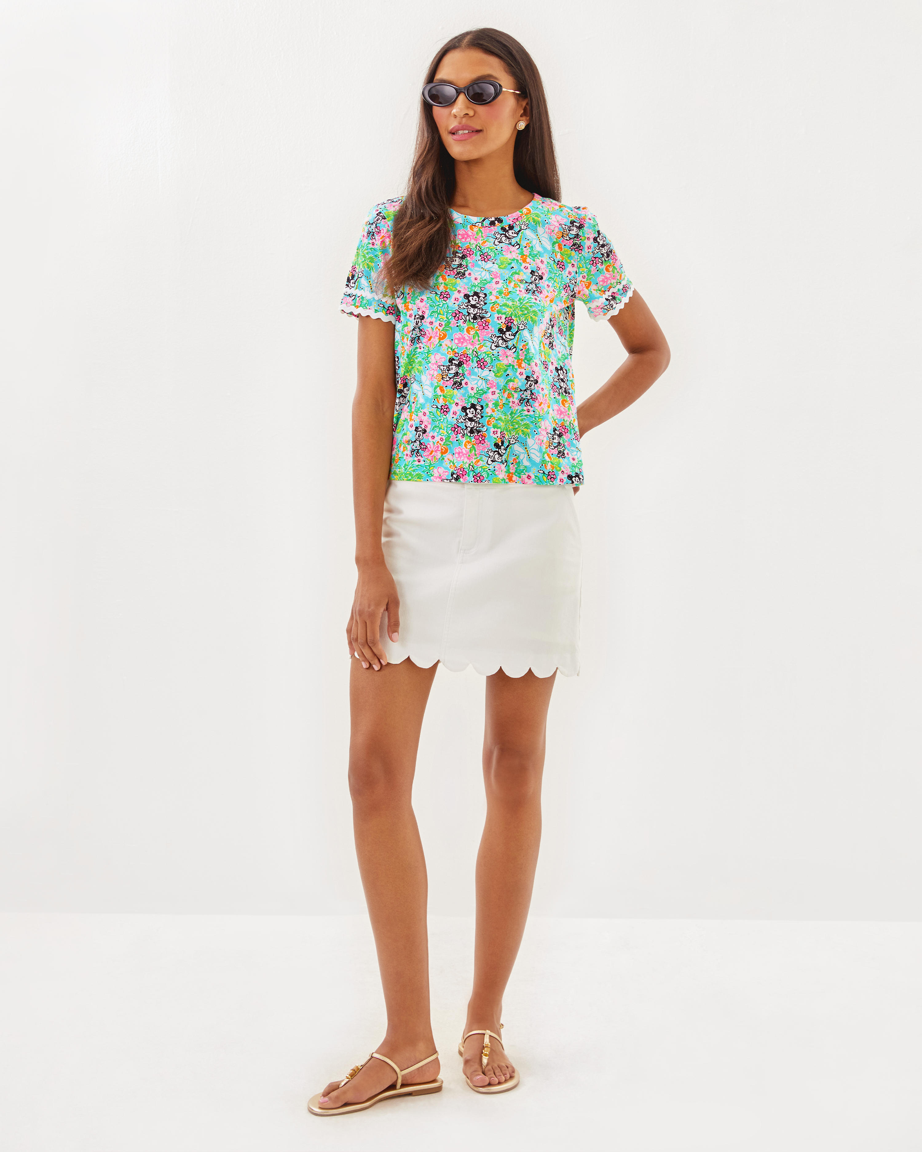 Lilly Hearts Disney Clairmont Trimmed Knit Top