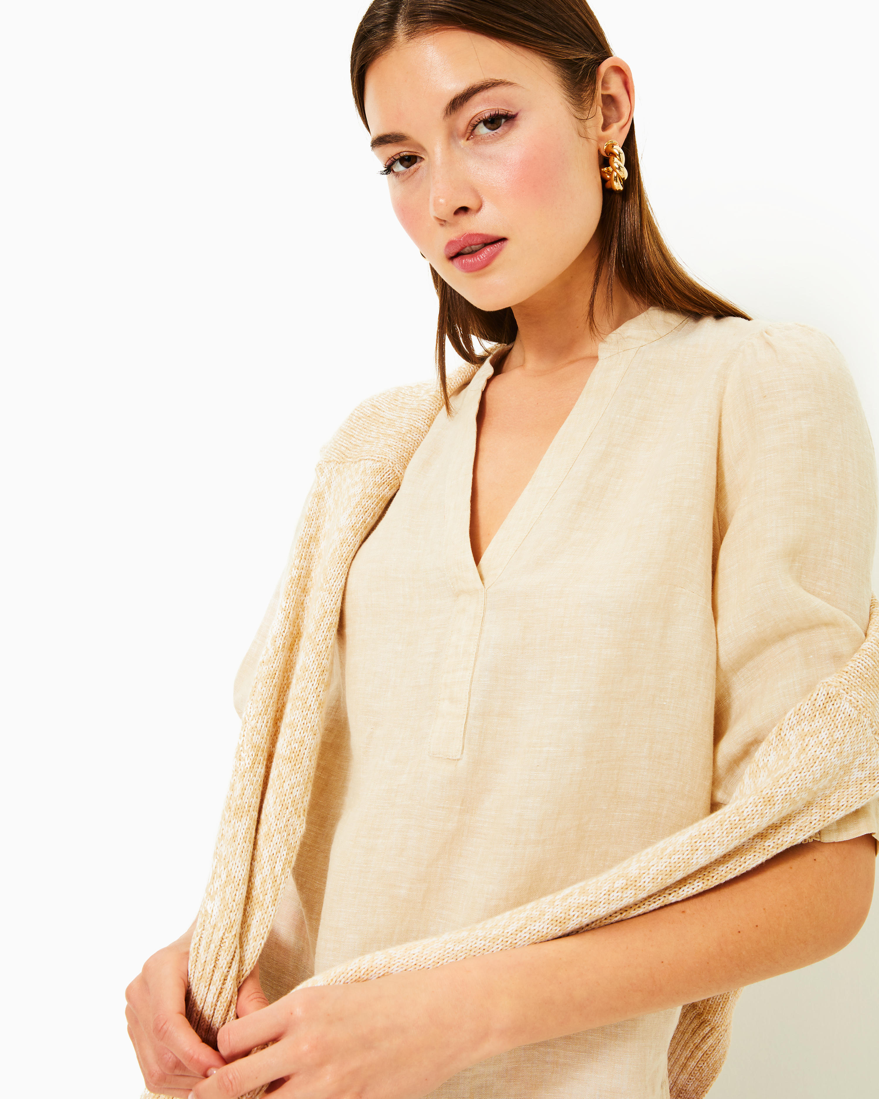Mialeigh Linen Top