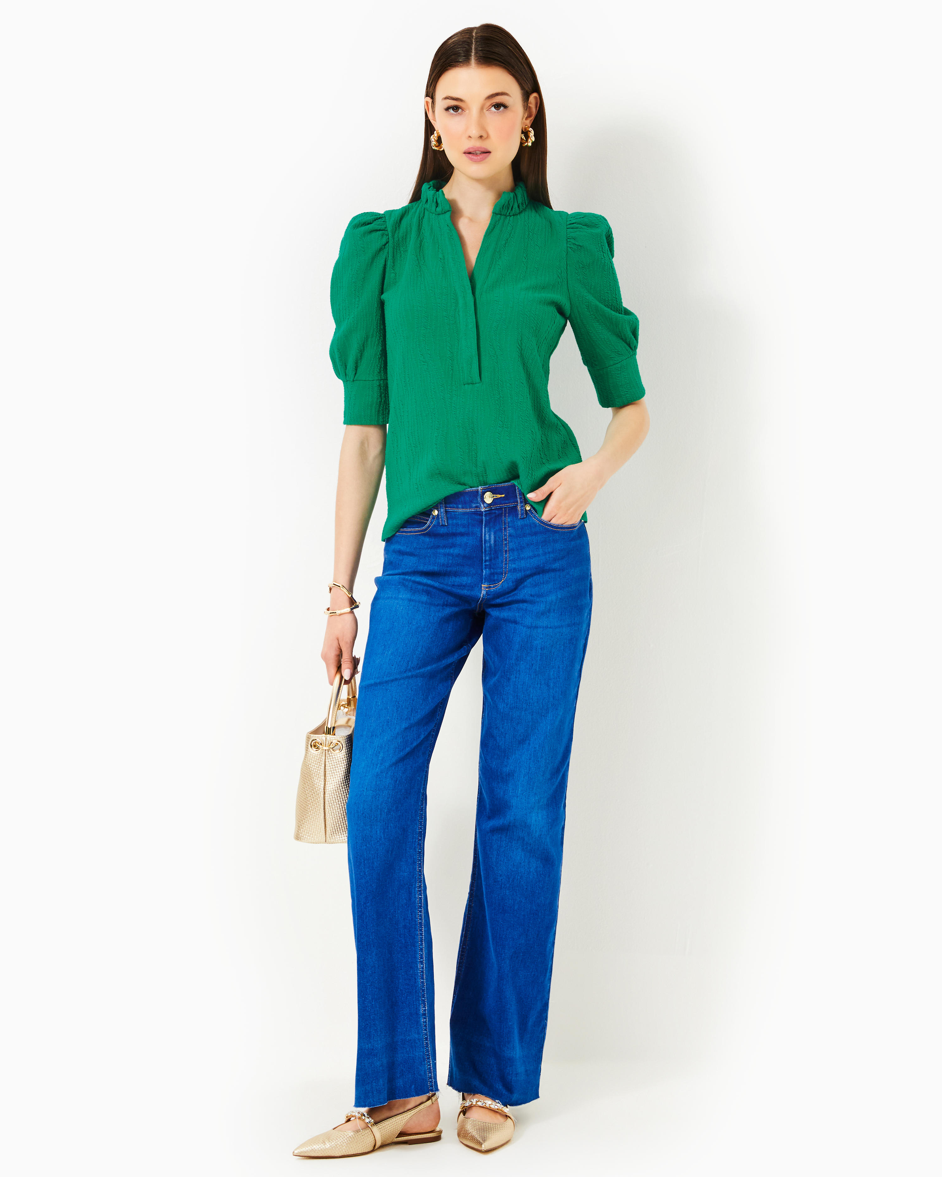 Elsey Ruffle Knit Top