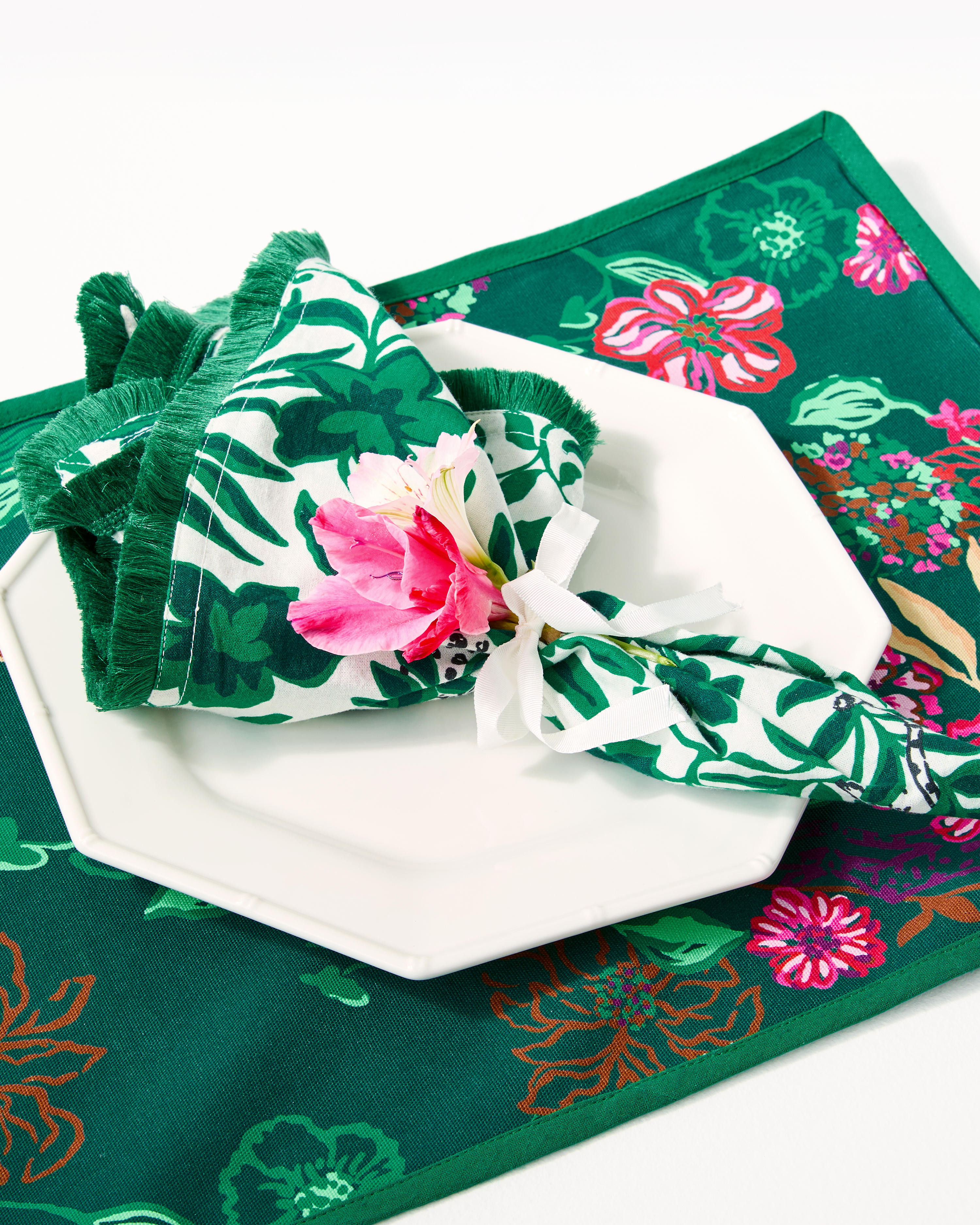 Fringed Dinner Napkins