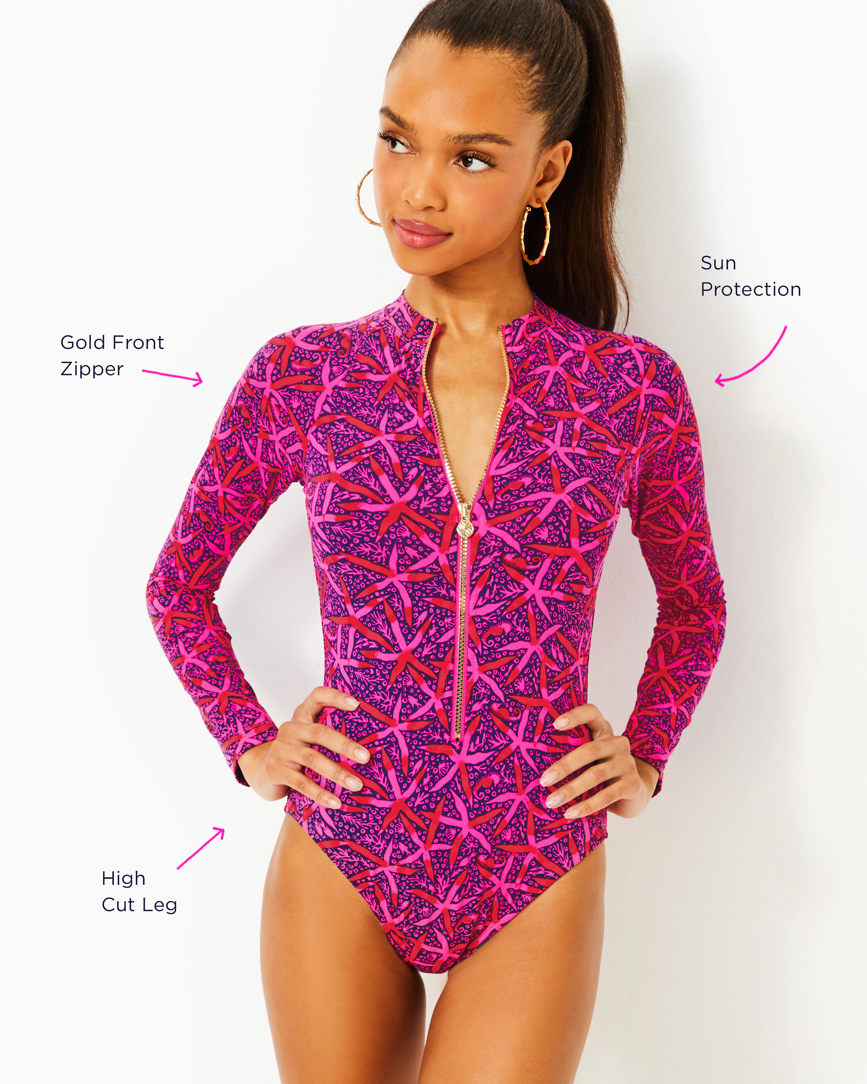 Randee Rashguard One-Piece Swimsuit