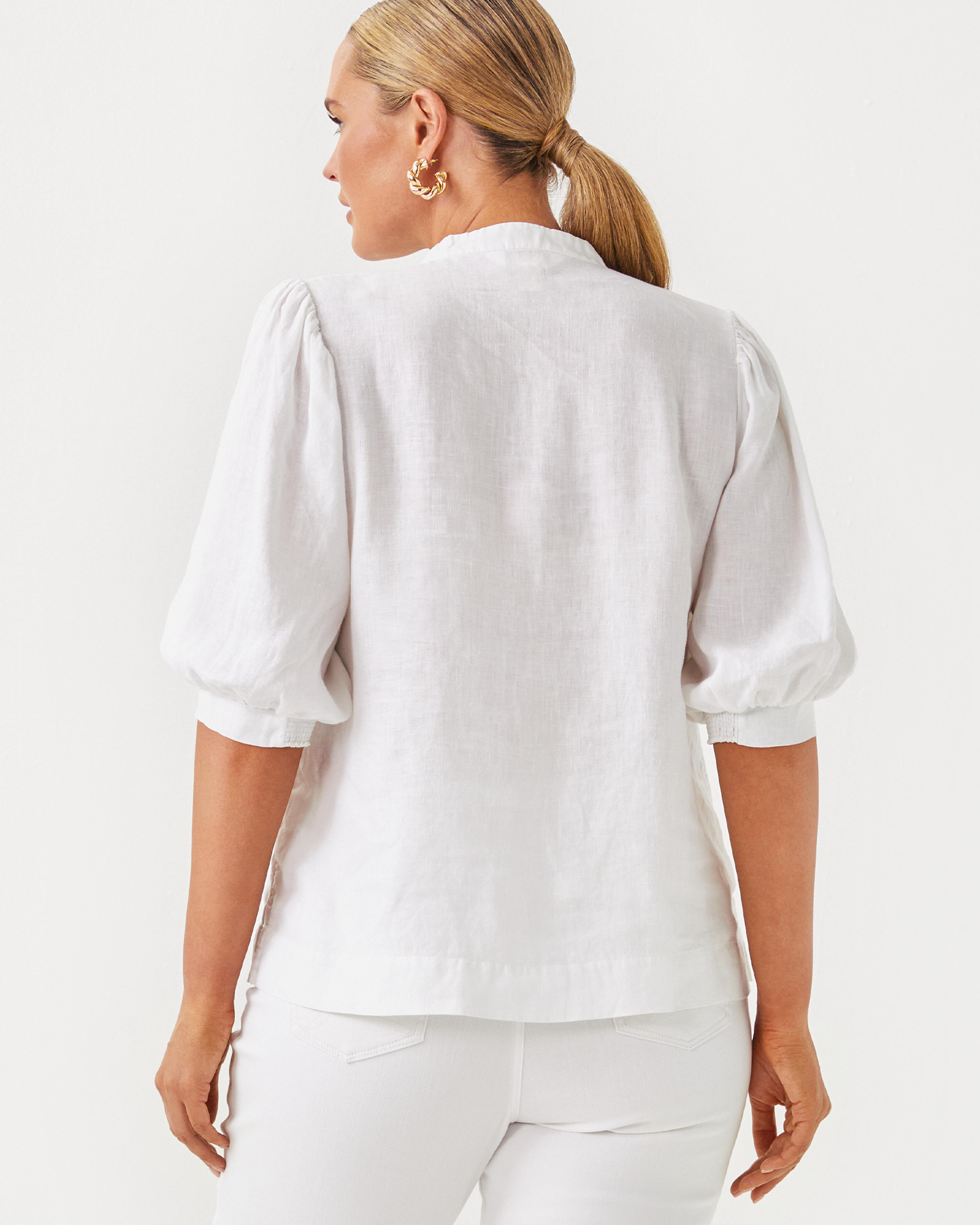 Mialeigh Linen Top