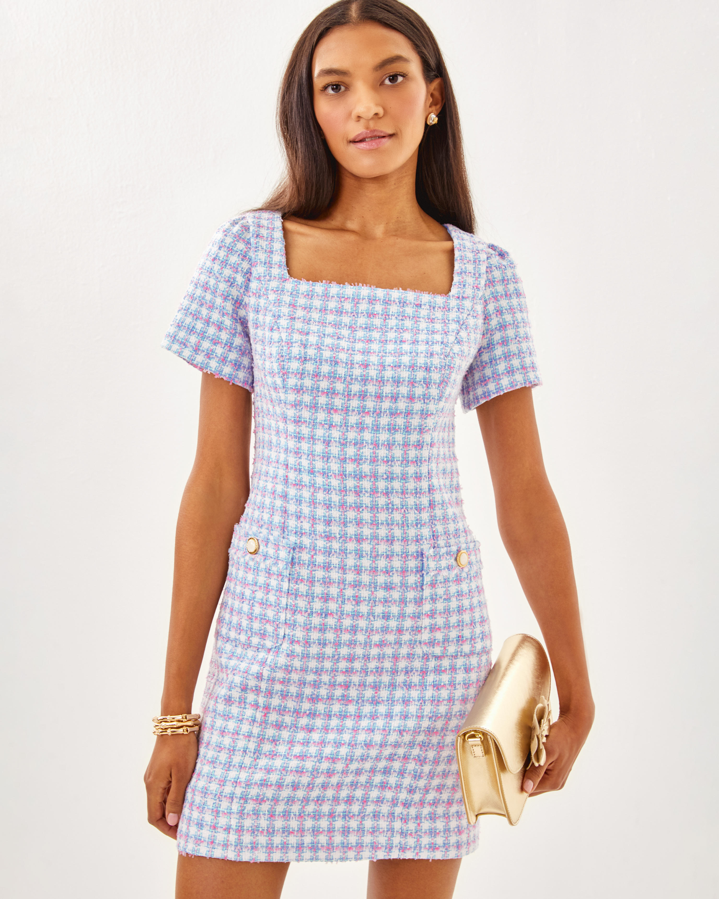 Gwynne Boucle Shift Dress