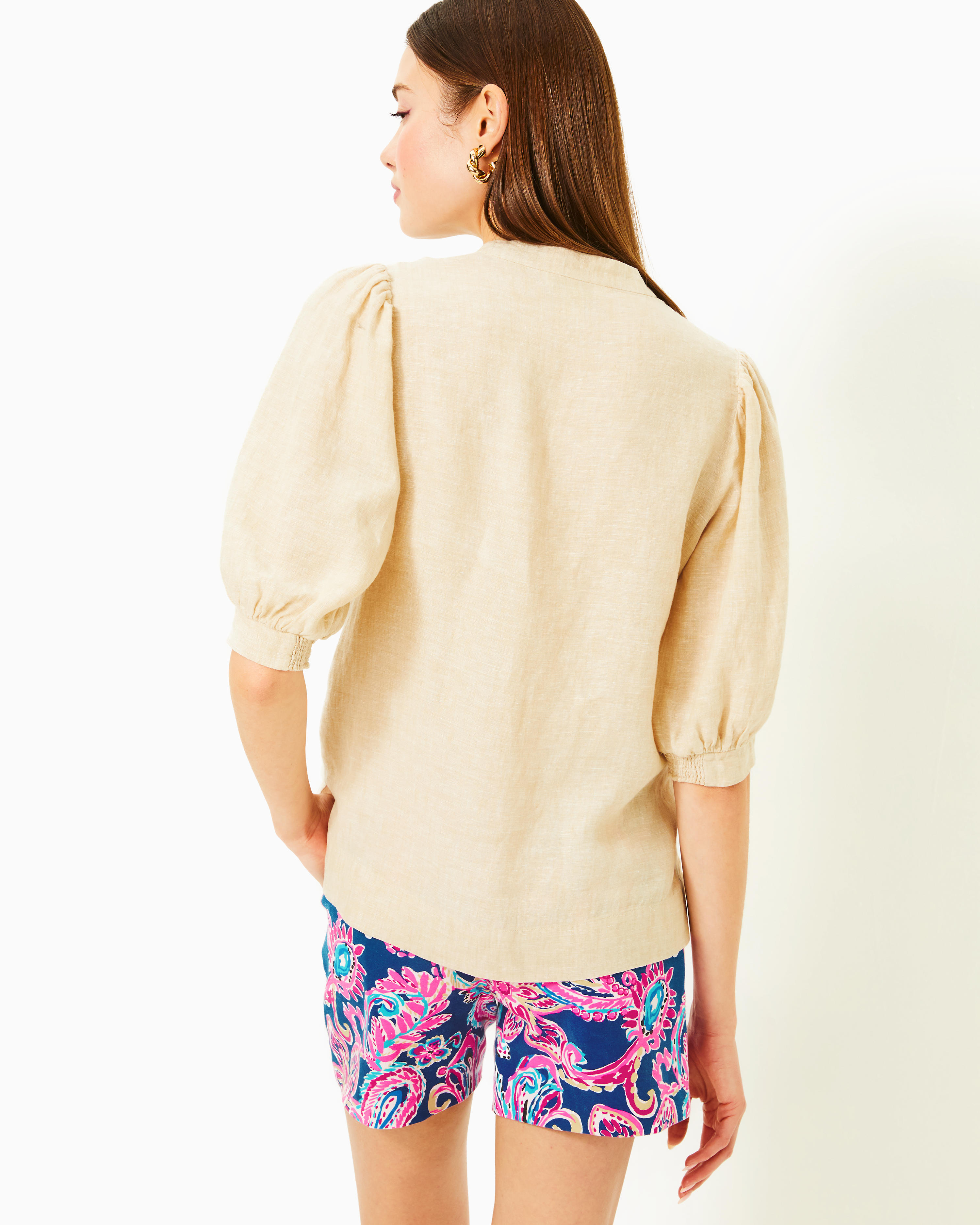 Mialeigh Linen Top