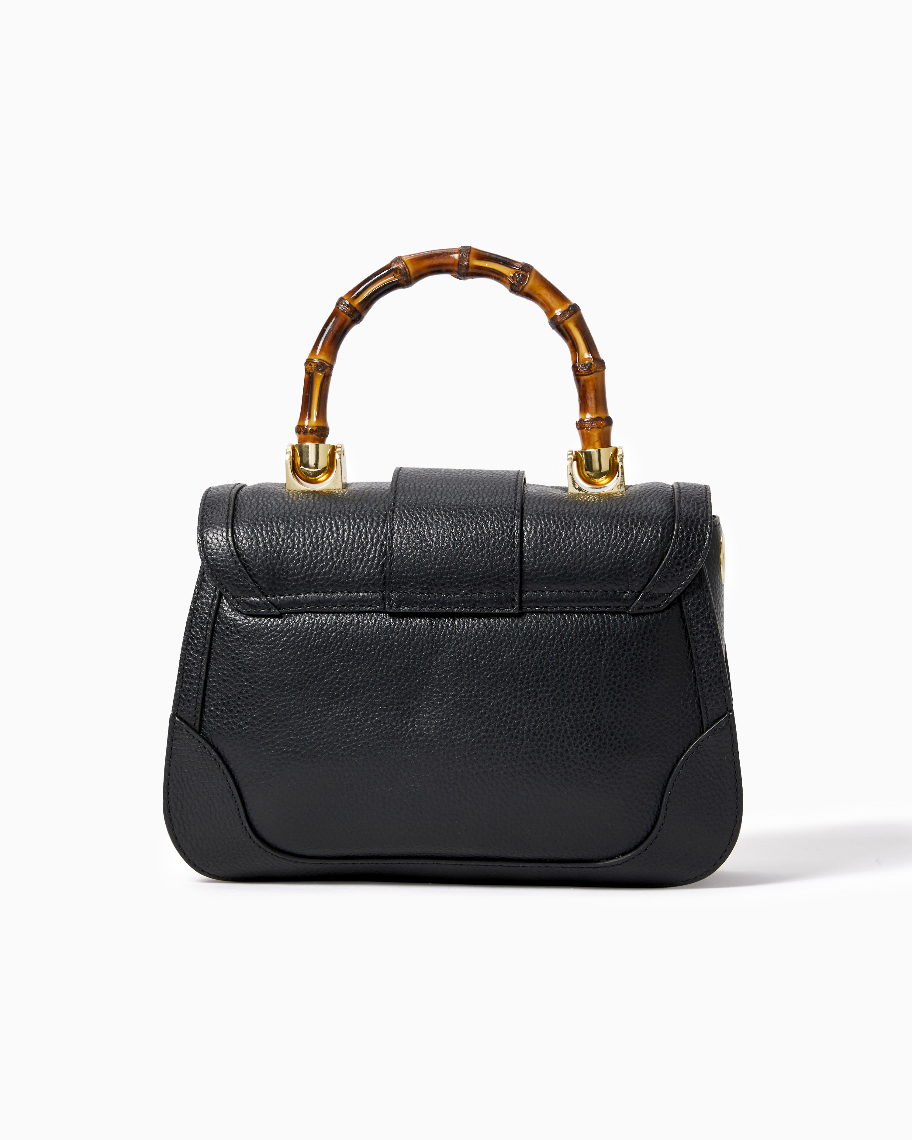 Poncey Leather Top Handle Bag