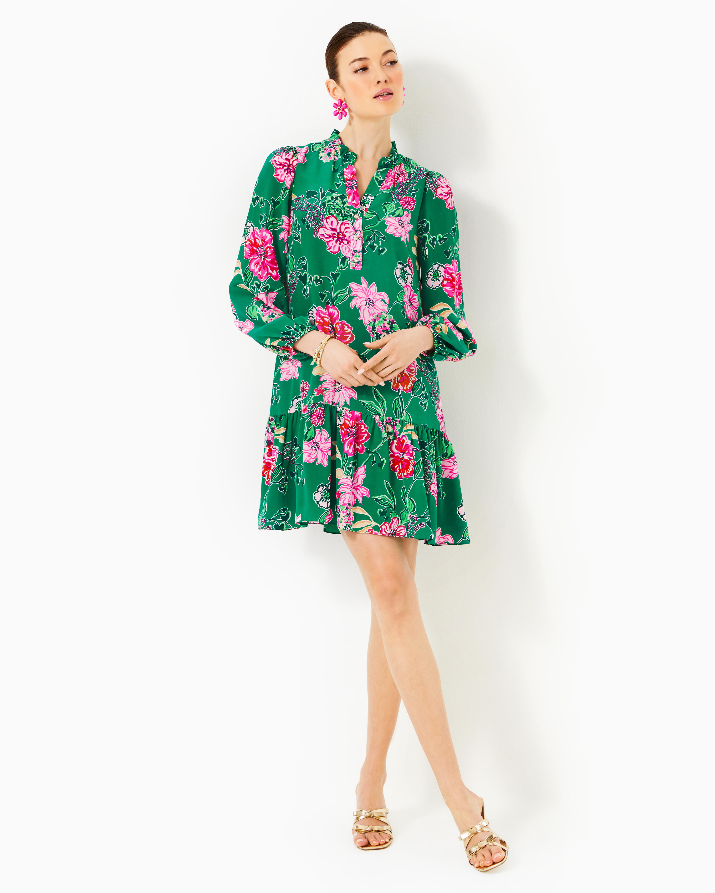 Evaline Silk Dress