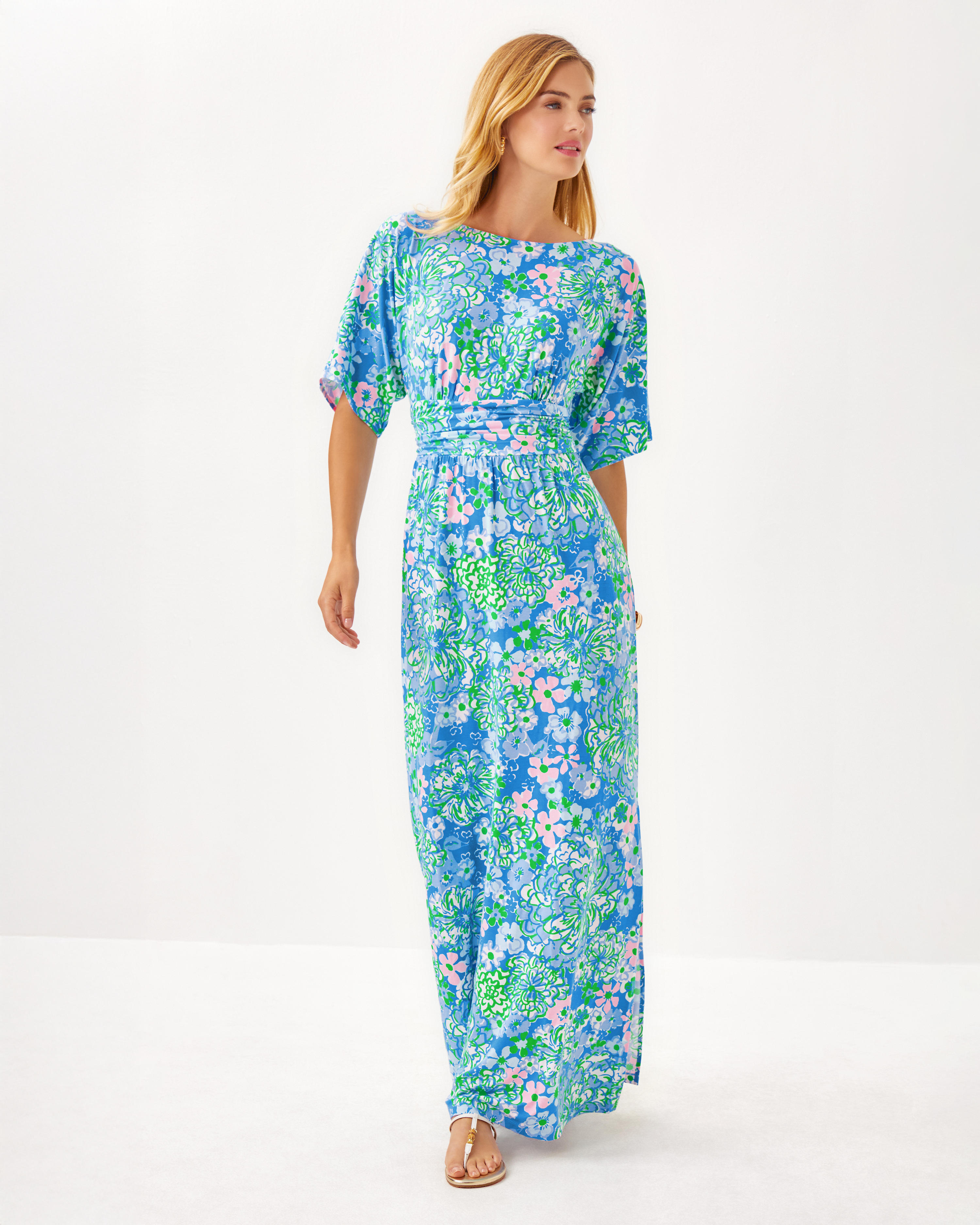 Parigi Boat Neck Maxi Dress
