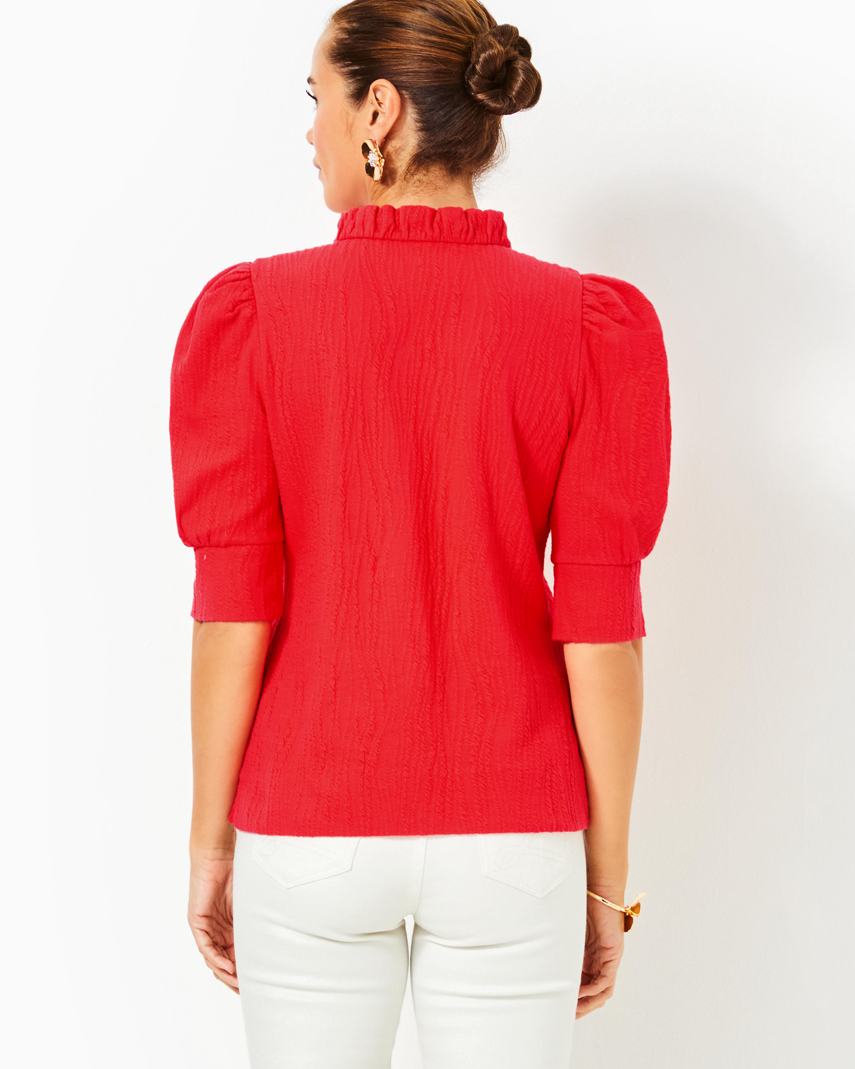 Elsey Ruffle Knit Top