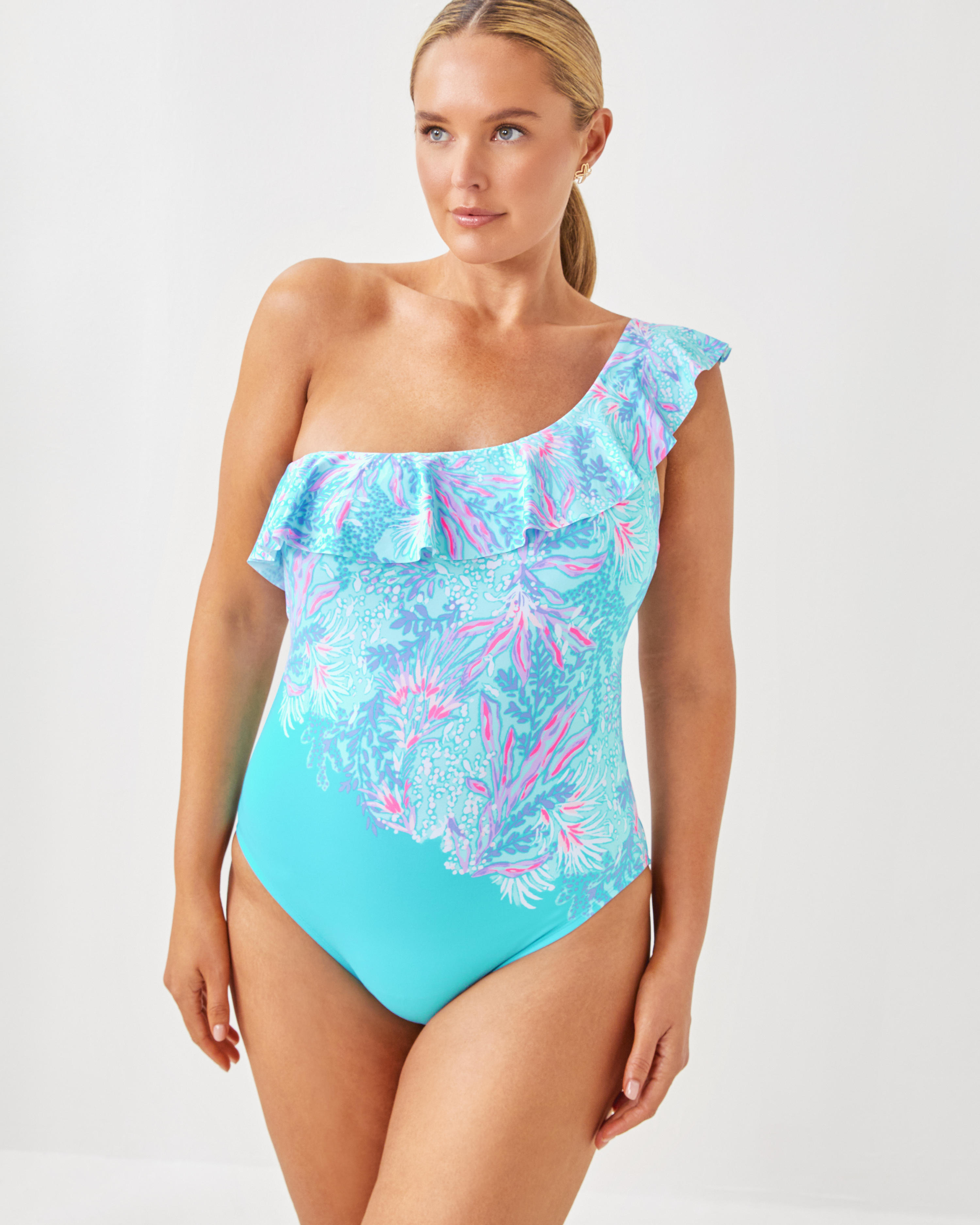 Caelum Ruffle One-Piece Swimsuit