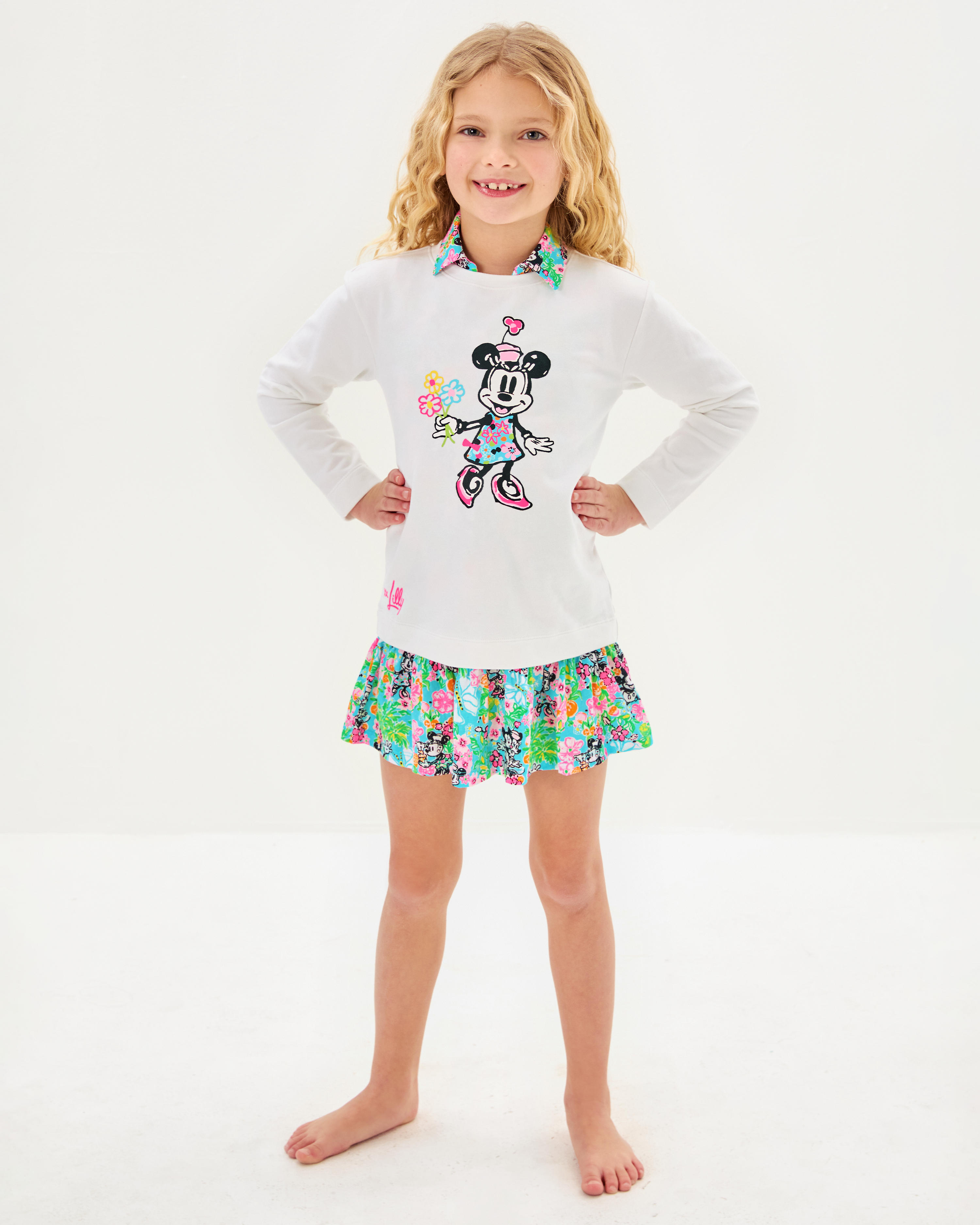 Lilly Hearts Disney Girls Mini Ballad Sweatshirt