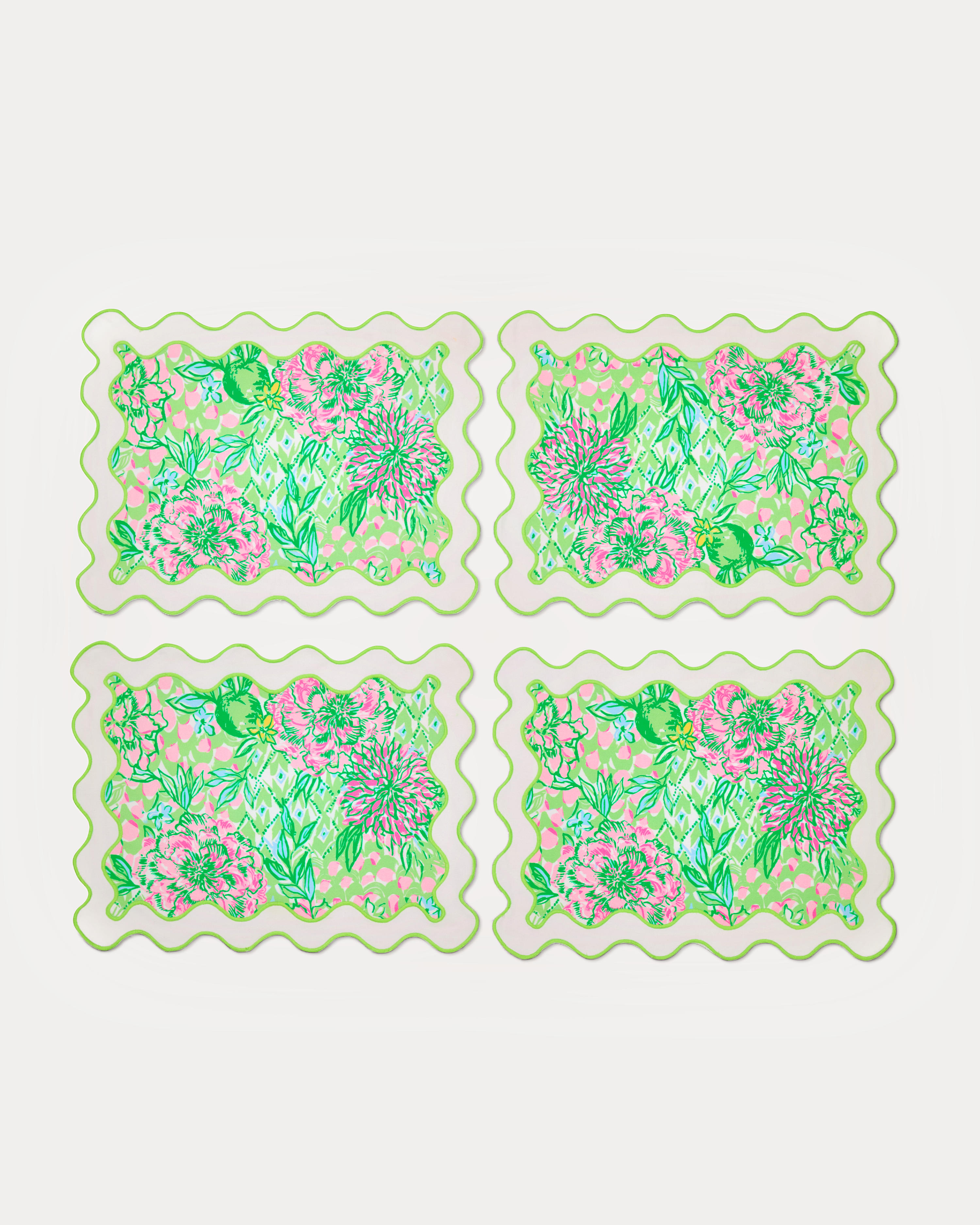 Printed Scallop Placemats
