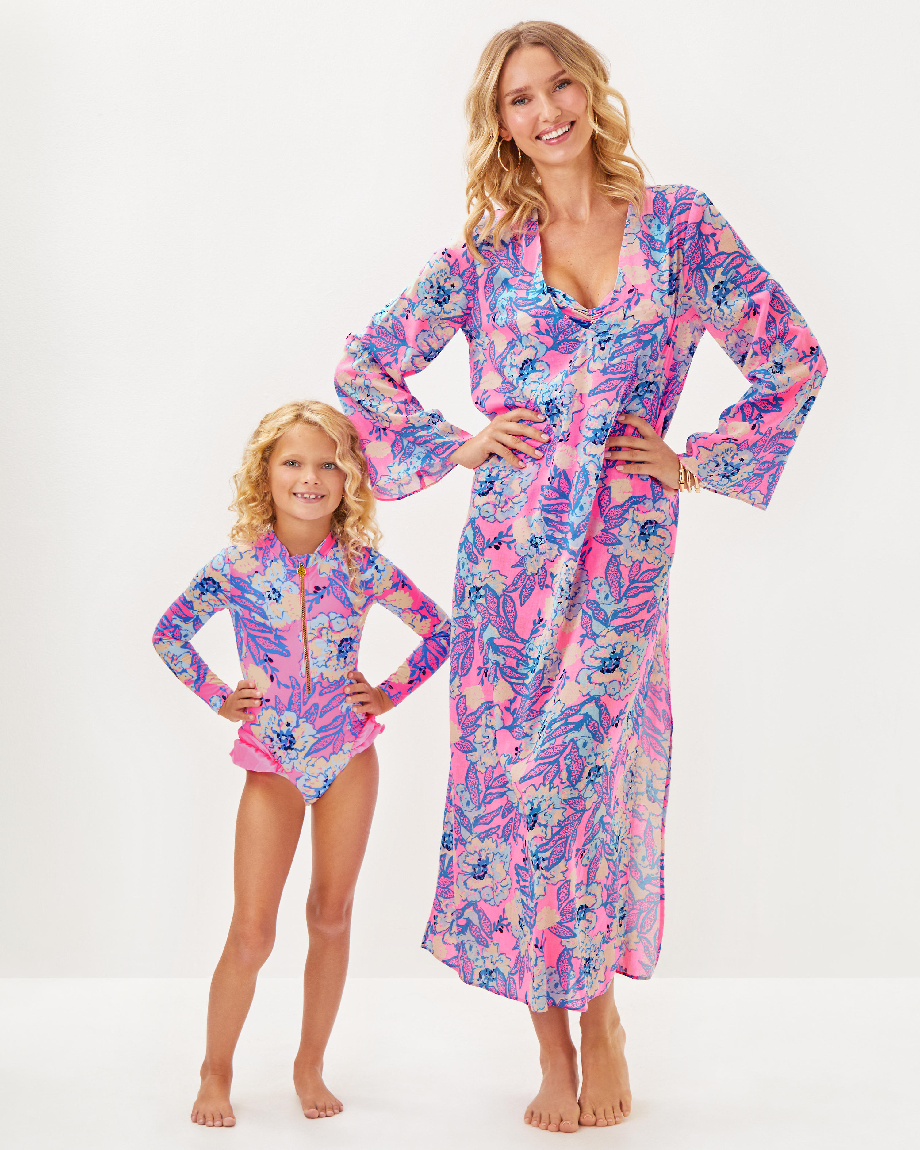 Perry Long Sleeve Maxi Cover-Up