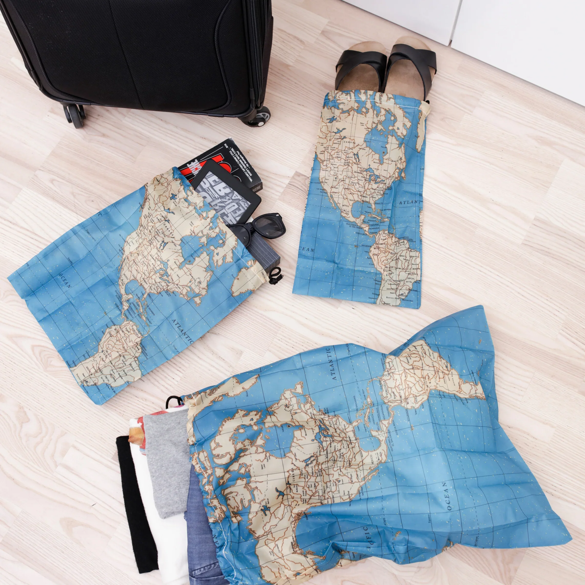 Set di 4 borse da viaggio