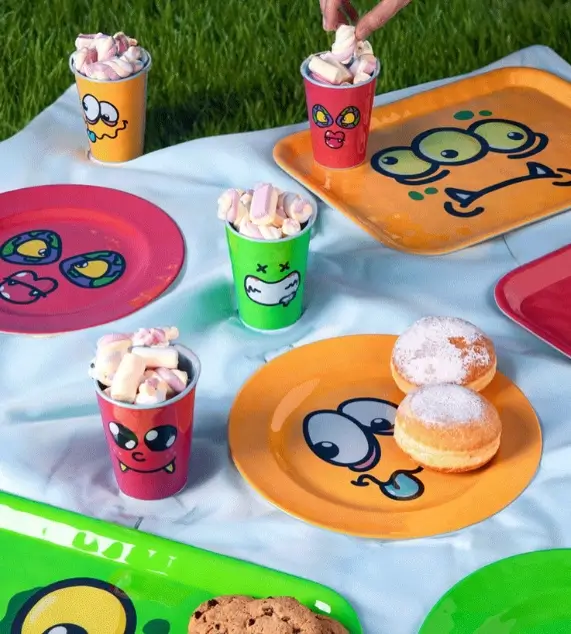 Monster Vassoio In Melamina