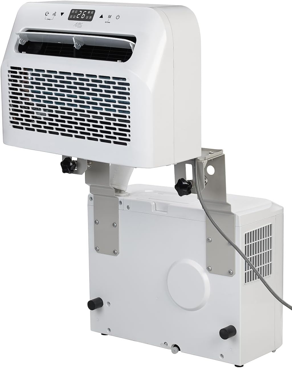 Sichler Haushaltsgeräte Mobiles Klimagerät: Mobile Split-Klimaanlage, Entfeuchterfunktion, WLAN & App, 5.000 BTU/h (Klimaanlage Wohnwagen, Mini Split Klimaanlage, Klima Splitgerät Bohren)