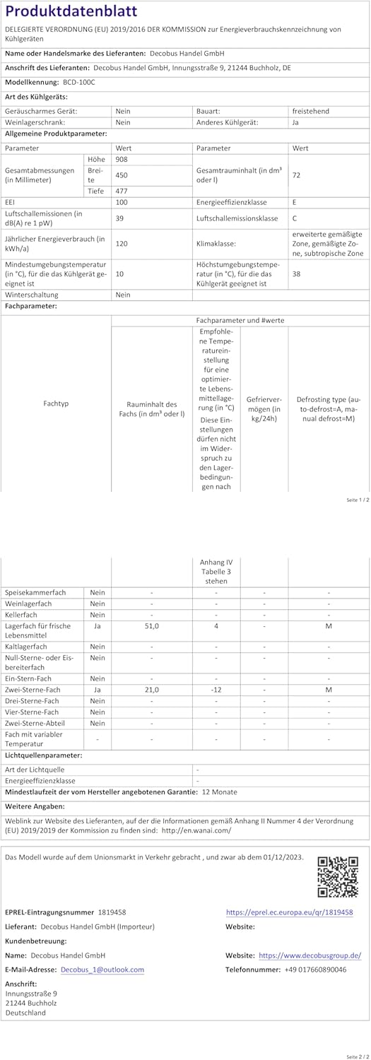 Merax Kühlschrank mit Gefrierfach, Kühl-Gefrierkombination, klein Kühlschrank mit 51L und Gefrierschrank 21L, Leise, LED, Glasablagen, Gemüsefach, Türablagen, für Küche, Wohnzimmer, Büro, Schwarz