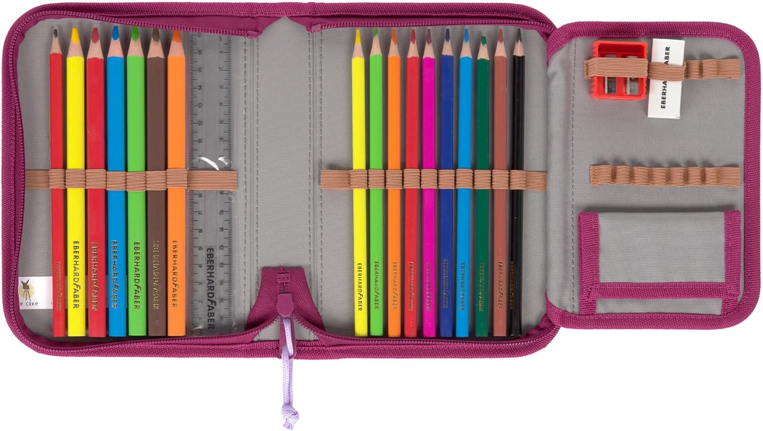 LÄSSIG 7-teiliges Schulranzen Set Kinder/School Set Boxy Unique Schwarz