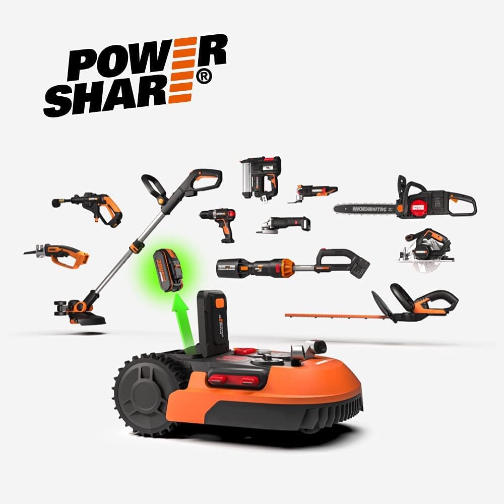 WORX Landroid Vision M600 Mhroboter WR206E.1 für Grten bis 600m - intelligenter Mhroboter ohne Begrenzungskabel – WLAN & Bluetooth – aktive Hindernisvermeidung mit KI-Technologie – APP Steuerung