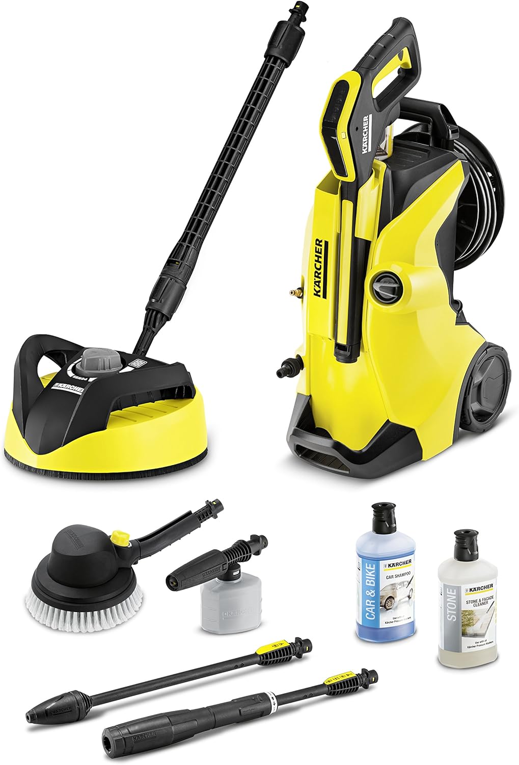 Kärcher Hochdruckreiniger K 4 Premium Full Control Car und Home (Druck: 20-130 bar, Fördermenge: 420 l/h, Komplettset inkl. Autoreinigungszubehör)