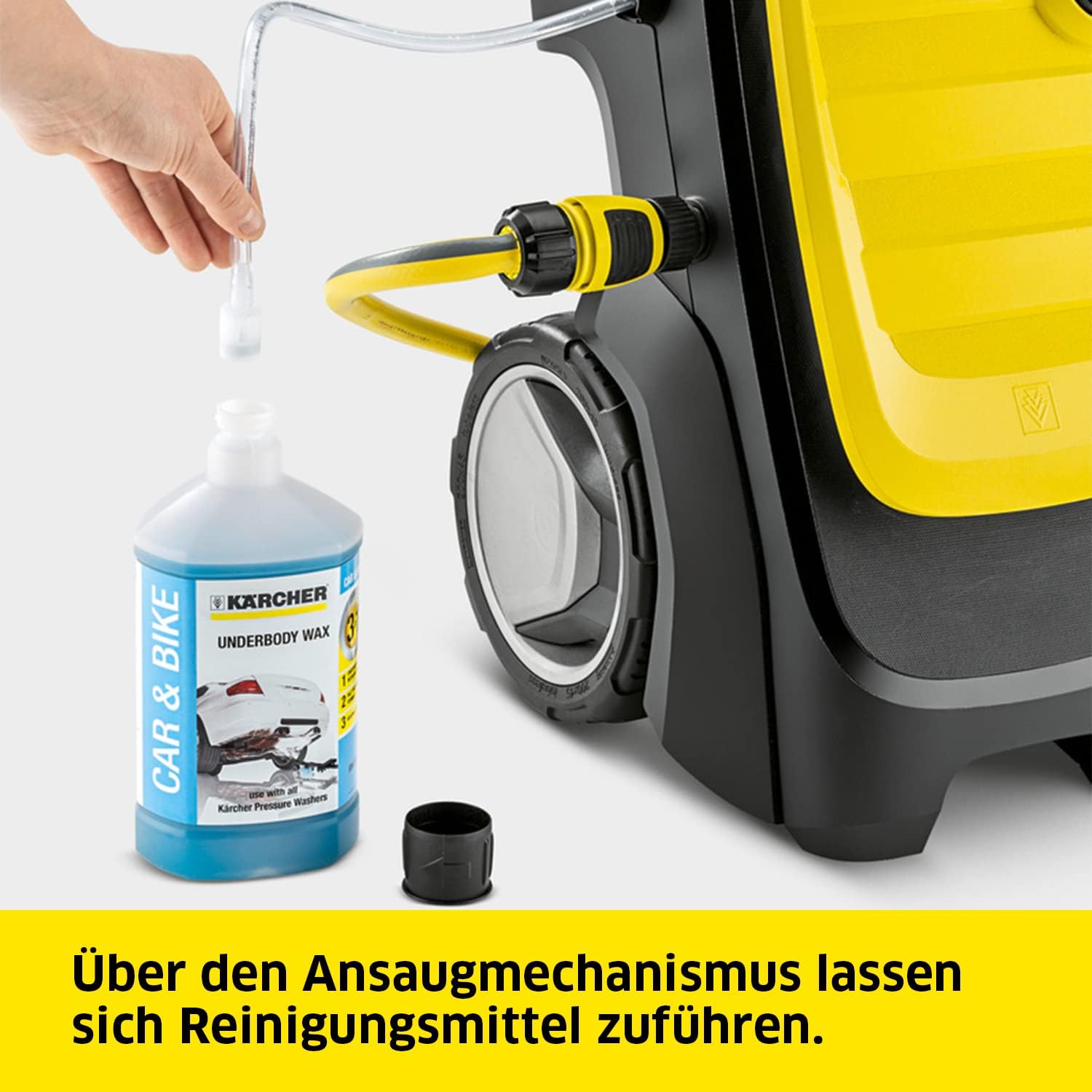 Kärcher Hochdruckreiniger K 7 Premium Power Home, Druck: 180 bar, Durchfluss: 600 l/h, Flächenleistung: 60 m²/h, Leistung: 3.000 W, Schlauchtrommel, mit Pistole, Dreckfräser, Strahlrohr