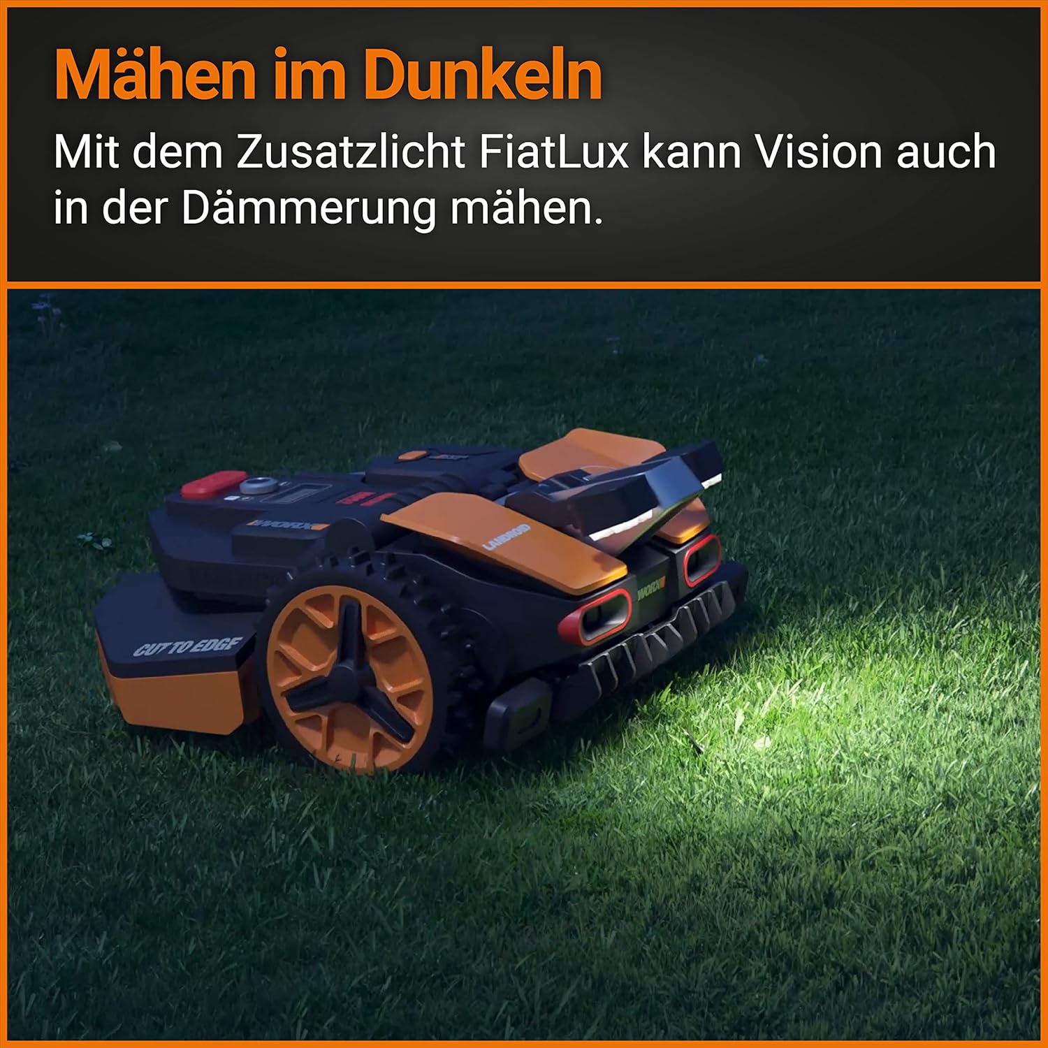 WORX Landroid Vision M600 Mhroboter WR206E.1 für Grten bis 600m - intelligenter Mhroboter ohne Begrenzungskabel – WLAN & Bluetooth – aktive Hindernisvermeidung mit KI-Technologie – APP Steuerung