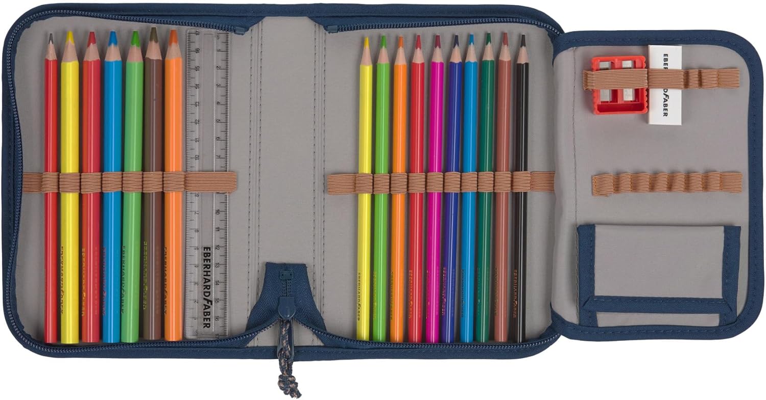 LÄSSIG 7-teiliges Schulranzen Set Kinder/School Set Boxy Unique Schwarz